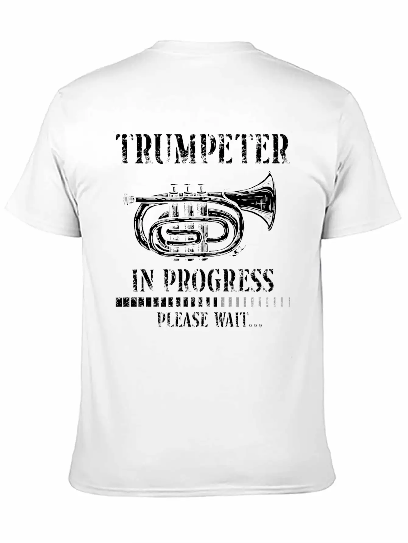 Trumpet Player Vintage Trumpeter Lightweight Cotton T-Shirt – Daily Comfort Graphic Shirt