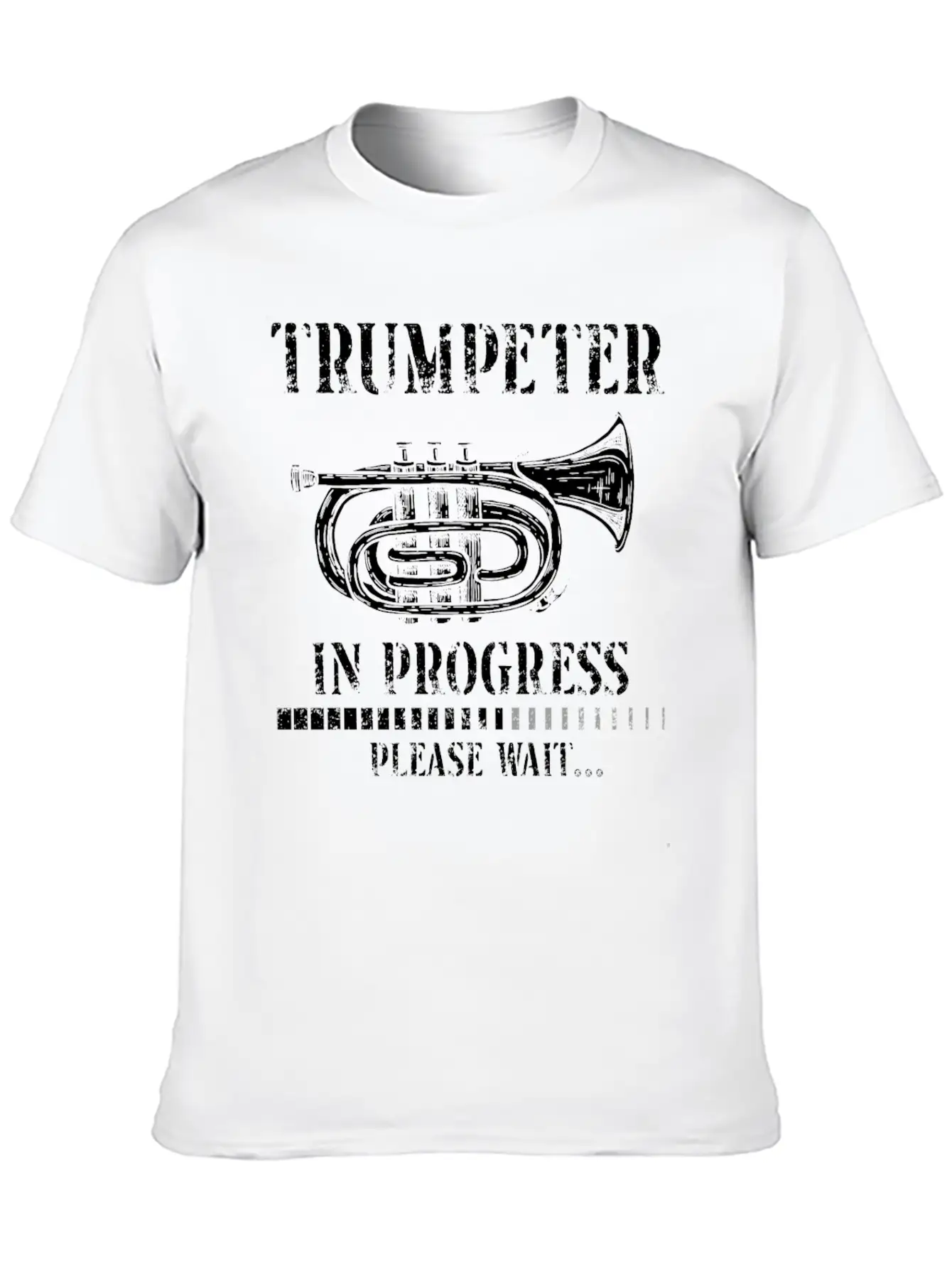 Trumpet Player Vintage Trumpeter Lightweight Cotton T-Shirt – Daily Comfort Graphic Shirt