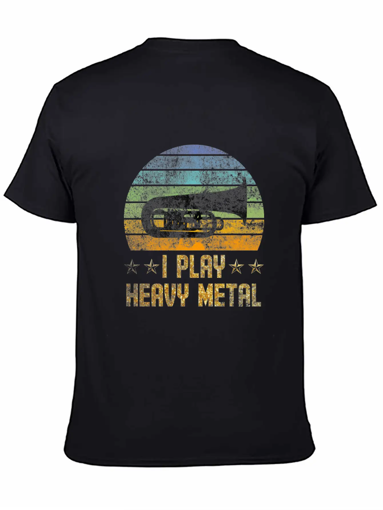 Tuba I Play Heavy Metal Lightweight Cotton T-Shirt – Daily Comfort Graphic Shirt