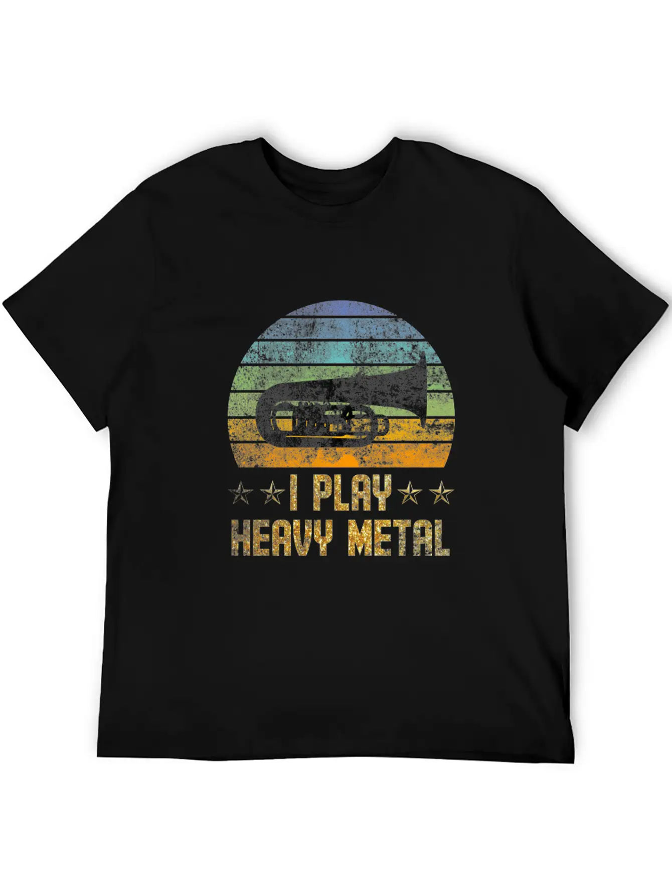 Tuba I Play Heavy Metal Lightweight Cotton T-Shirt – Daily Comfort Graphic Shirt