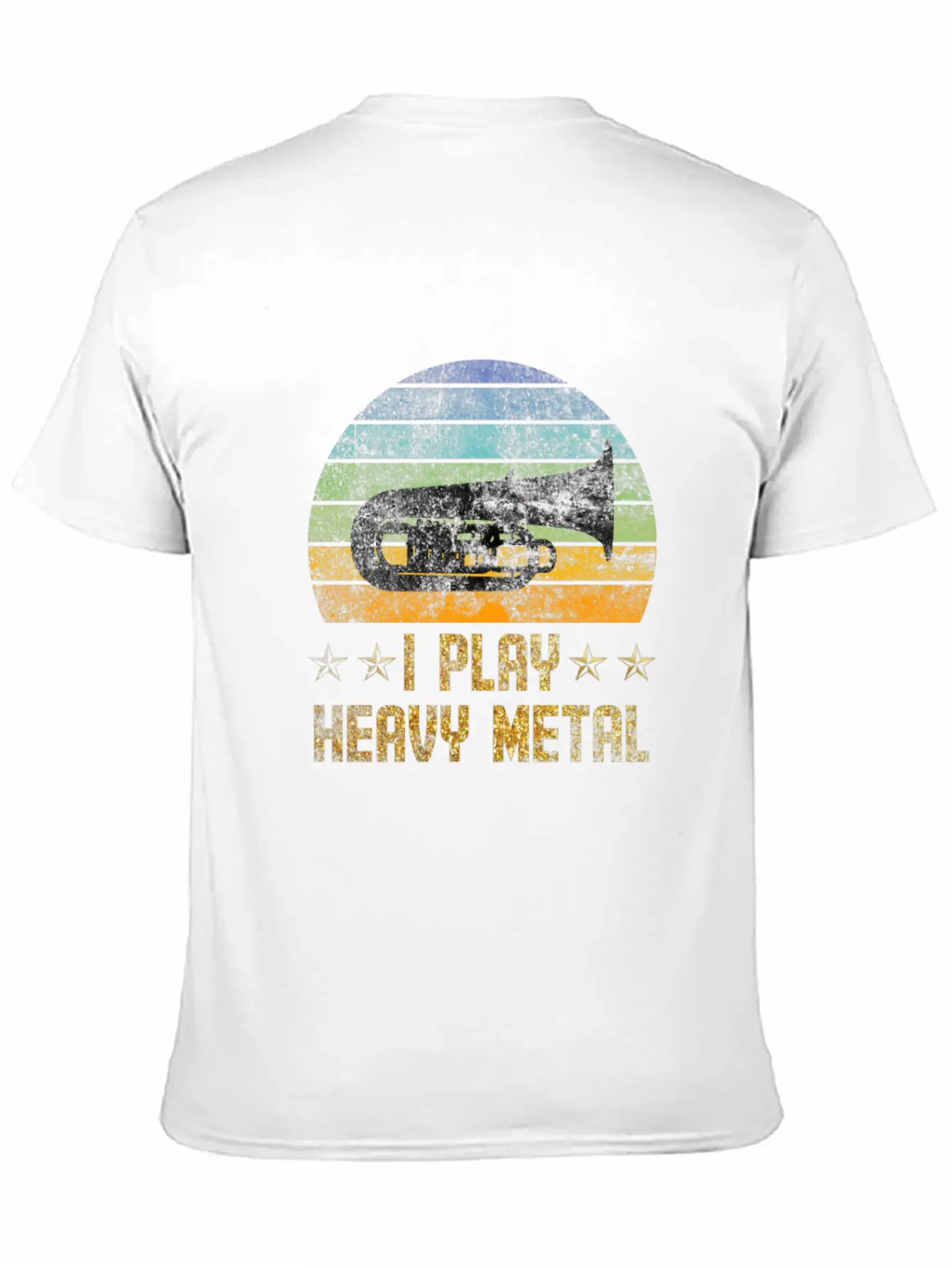 Tuba I Play Heavy Metal Lightweight Cotton T-Shirt – Daily Comfort Graphic Shirt
