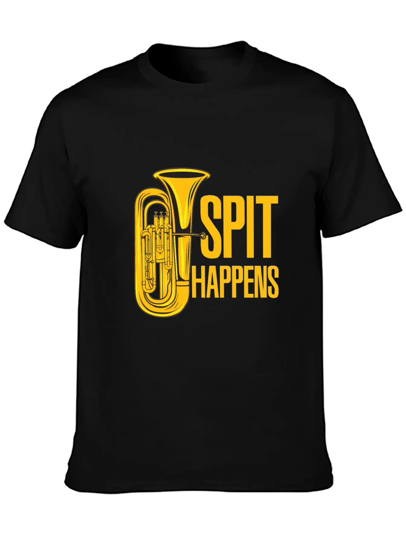 Tuba - Spit Happens Funny - Concert Lightweight Cotton T-Shirt – Daily Comfort Graphic Shirt