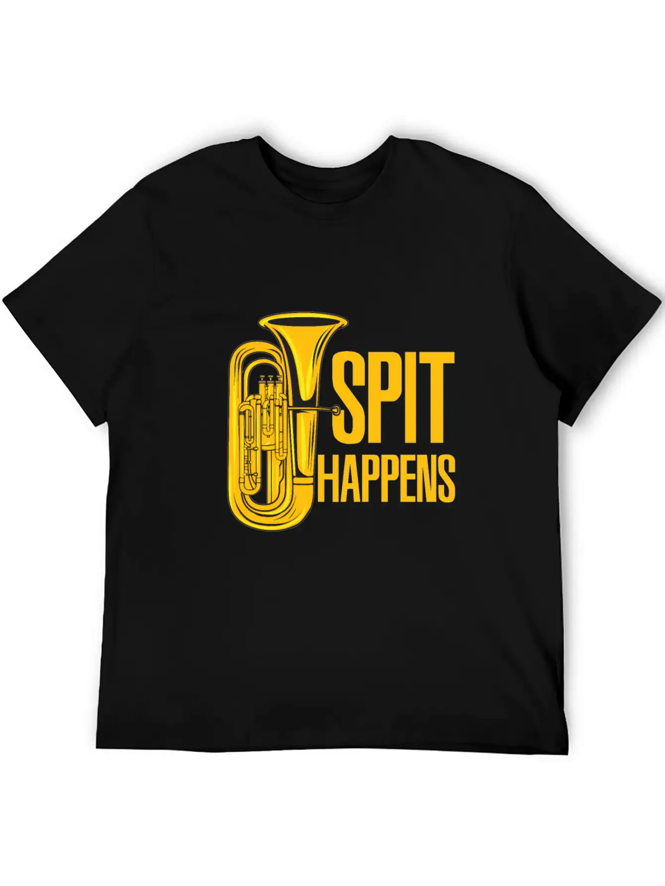 Tuba - Spit Happens Funny - Concert Lightweight Cotton T-Shirt – Daily Comfort Graphic Shirt