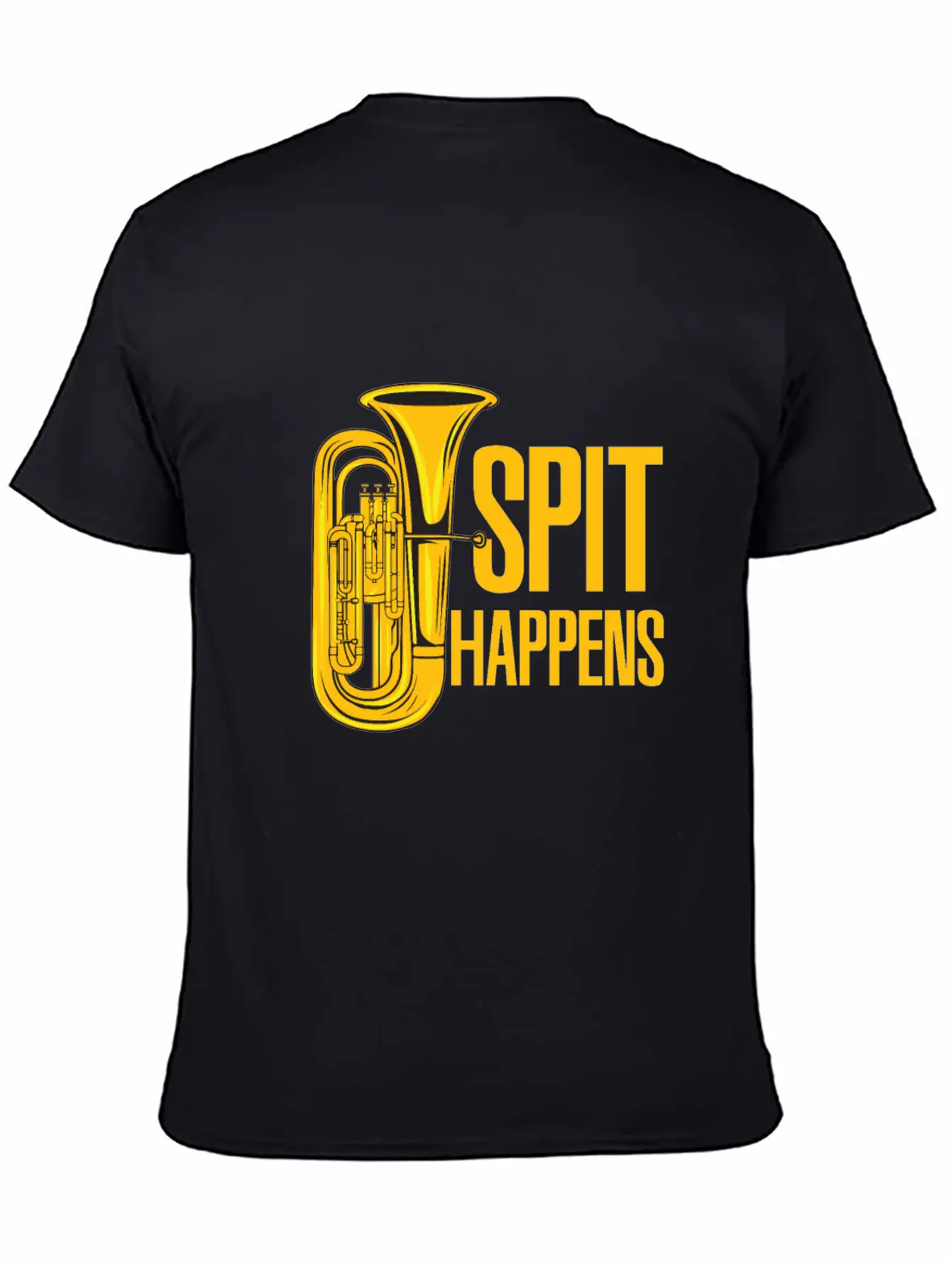 Tuba - Spit Happens Funny - Concert Lightweight Cotton T-Shirt – Daily Comfort Graphic Shirt