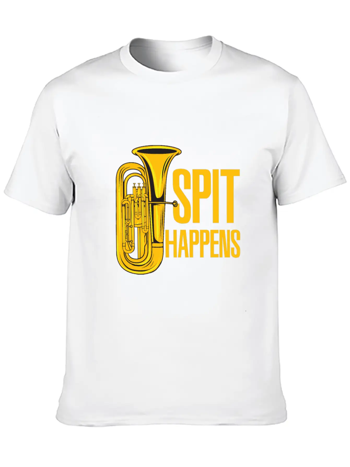 Tuba - Spit Happens Funny - Concert Lightweight Cotton T-Shirt – Daily Comfort Graphic Shirt