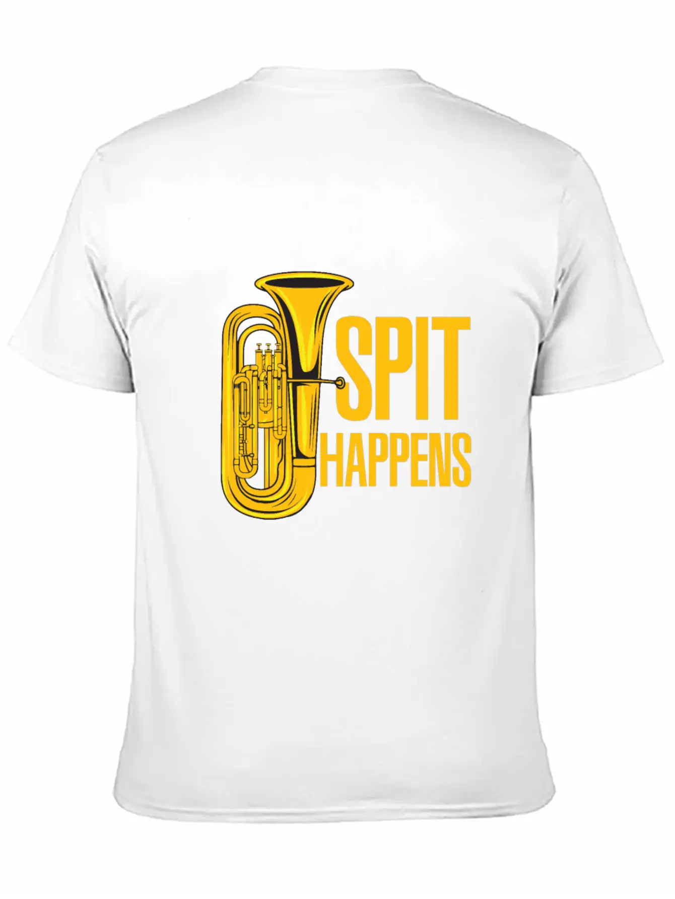 Tuba - Spit Happens Funny - Concert Lightweight Cotton T-Shirt – Daily Comfort Graphic Shirt