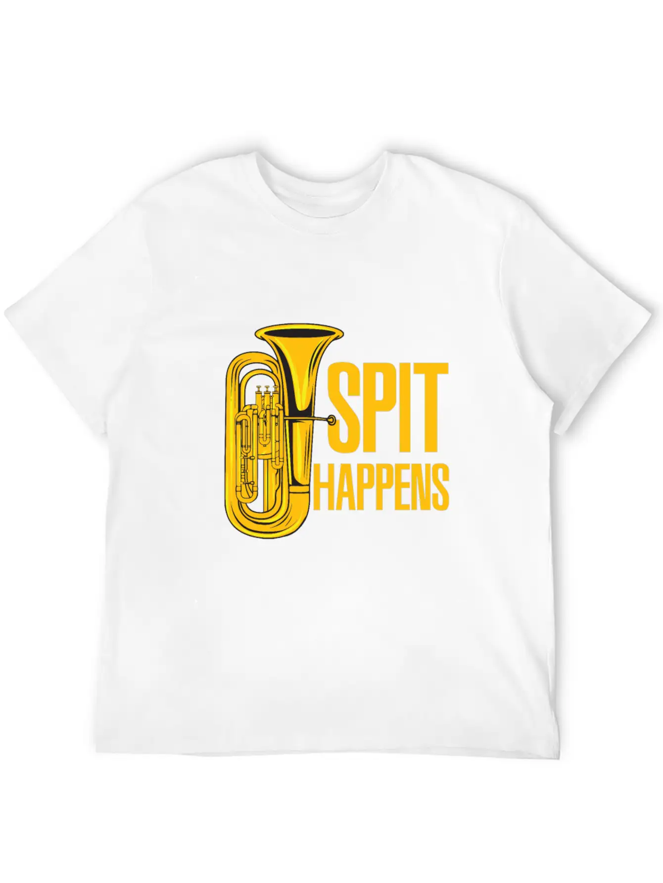 Tuba - Spit Happens Funny - Concert Lightweight Cotton T-Shirt – Daily Comfort Graphic Shirt