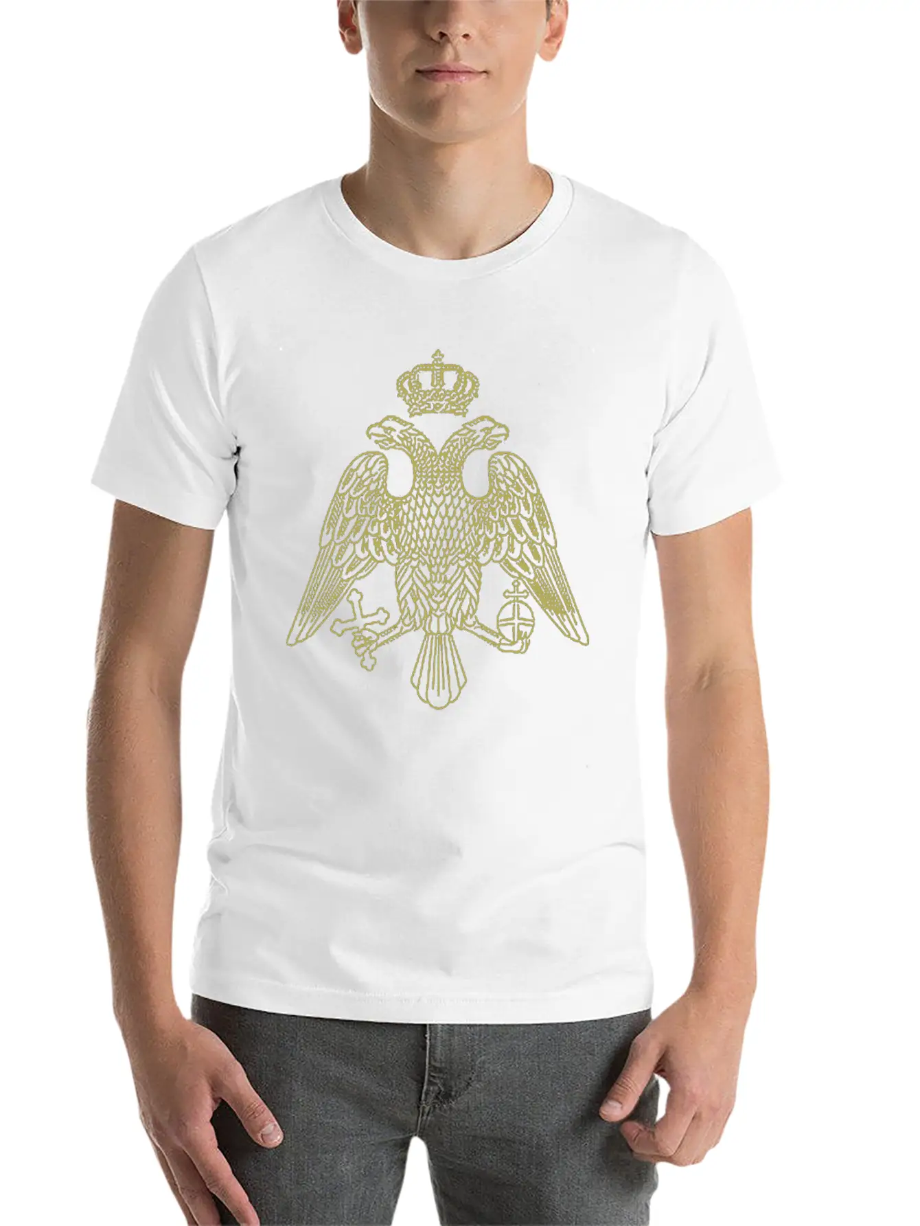 Two-headed Eagle Lightweight Cotton T-Shirt – Daily Comfort Graphic Shirt