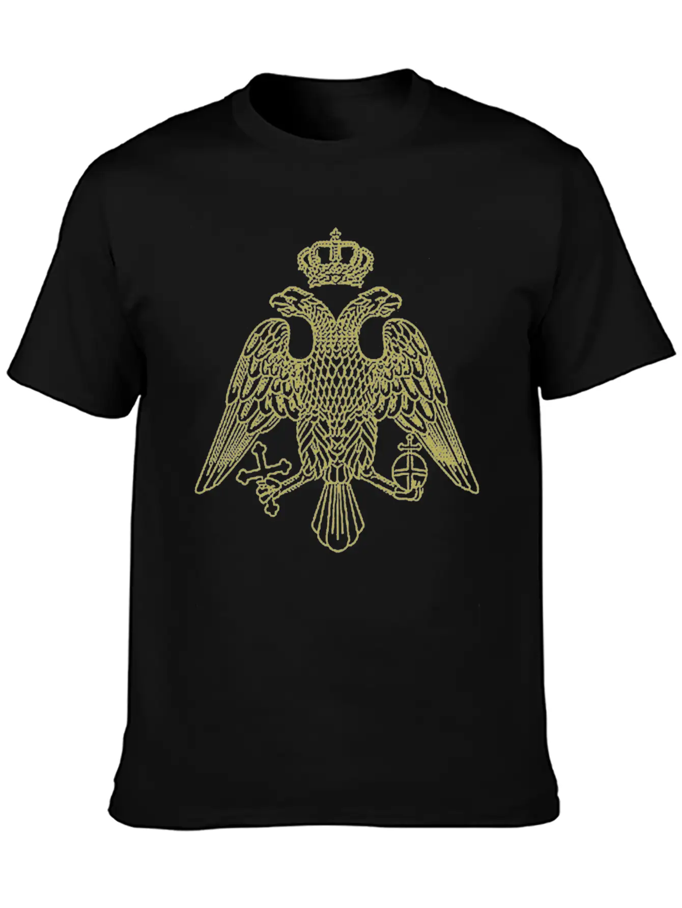 Two-headed Eagle Lightweight Cotton T-Shirt – Daily Comfort Graphic Shirt