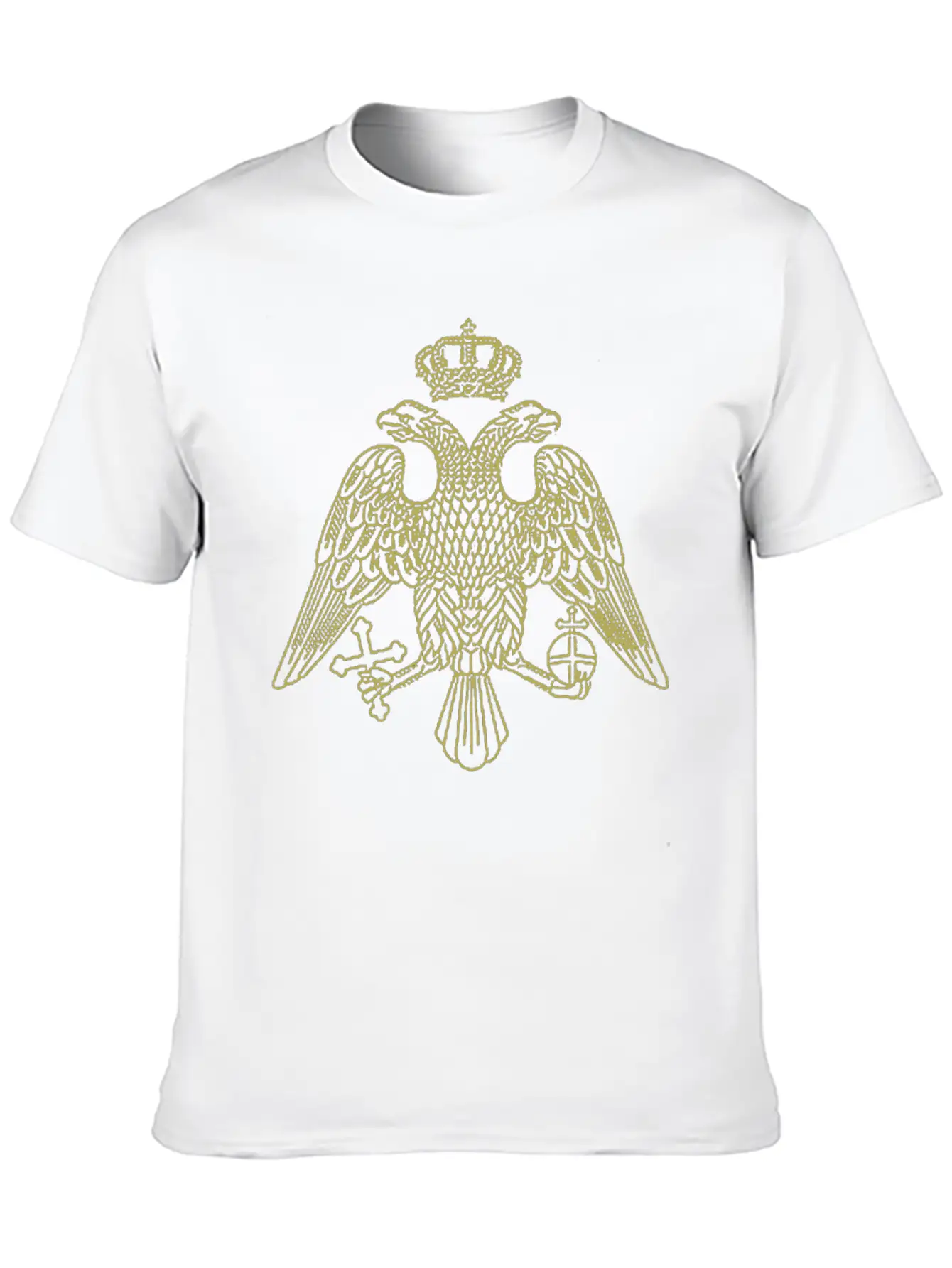 Two-headed Eagle Lightweight Cotton T-Shirt – Daily Comfort Graphic Shirt