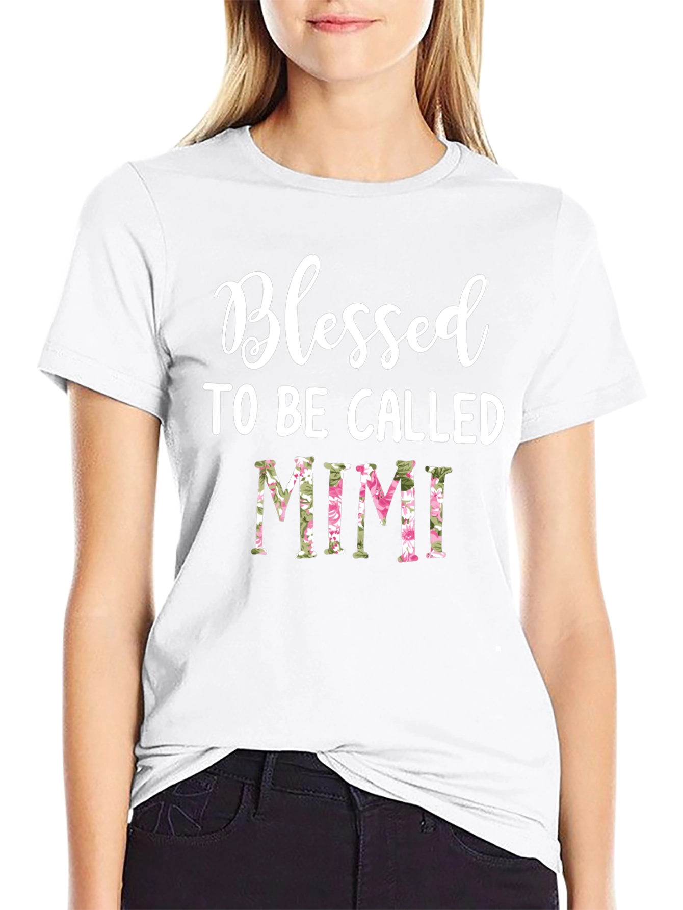 Blessed Mimi Floral Graphic T-Shirt
