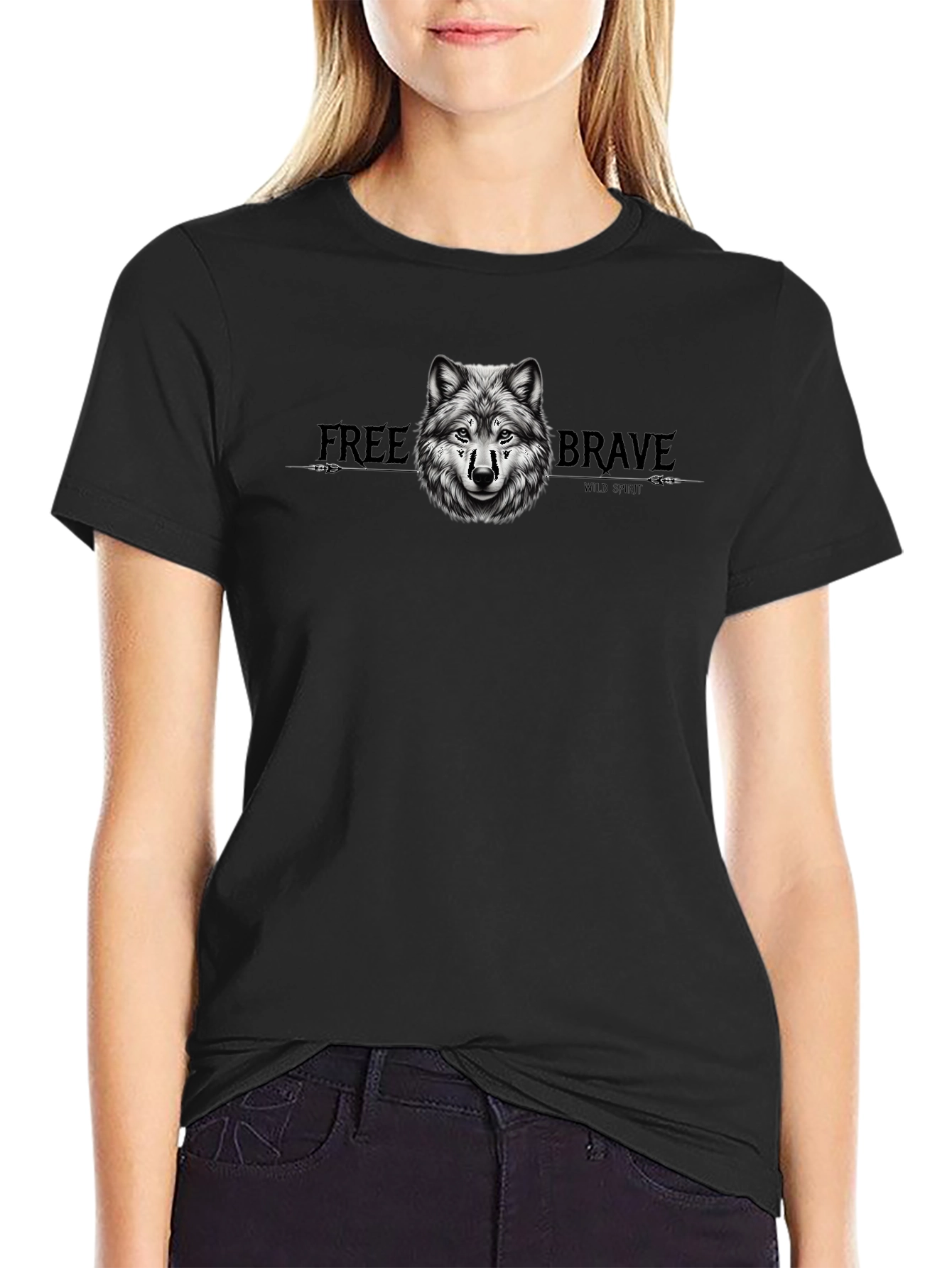 Wolf Graphic Tee - Free & Brave T-Shirt