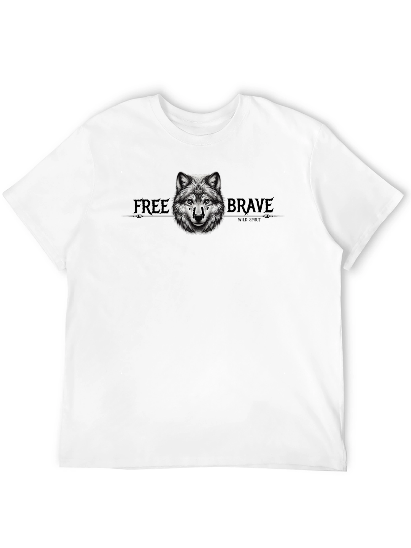 Wolf Graphic Tee - Free & Brave T-Shirt