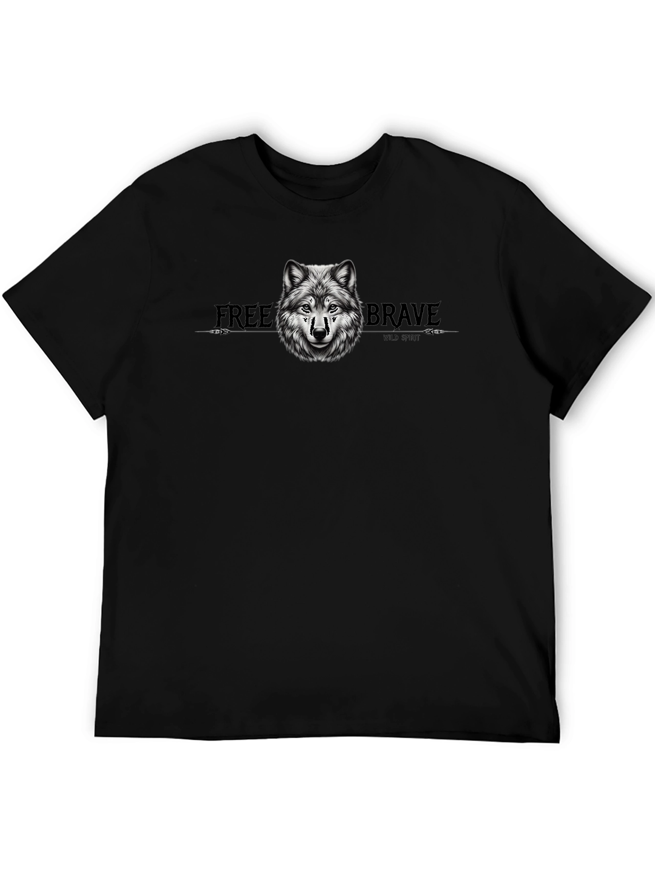Wolf Graphic Tee - Free & Brave T-Shirt