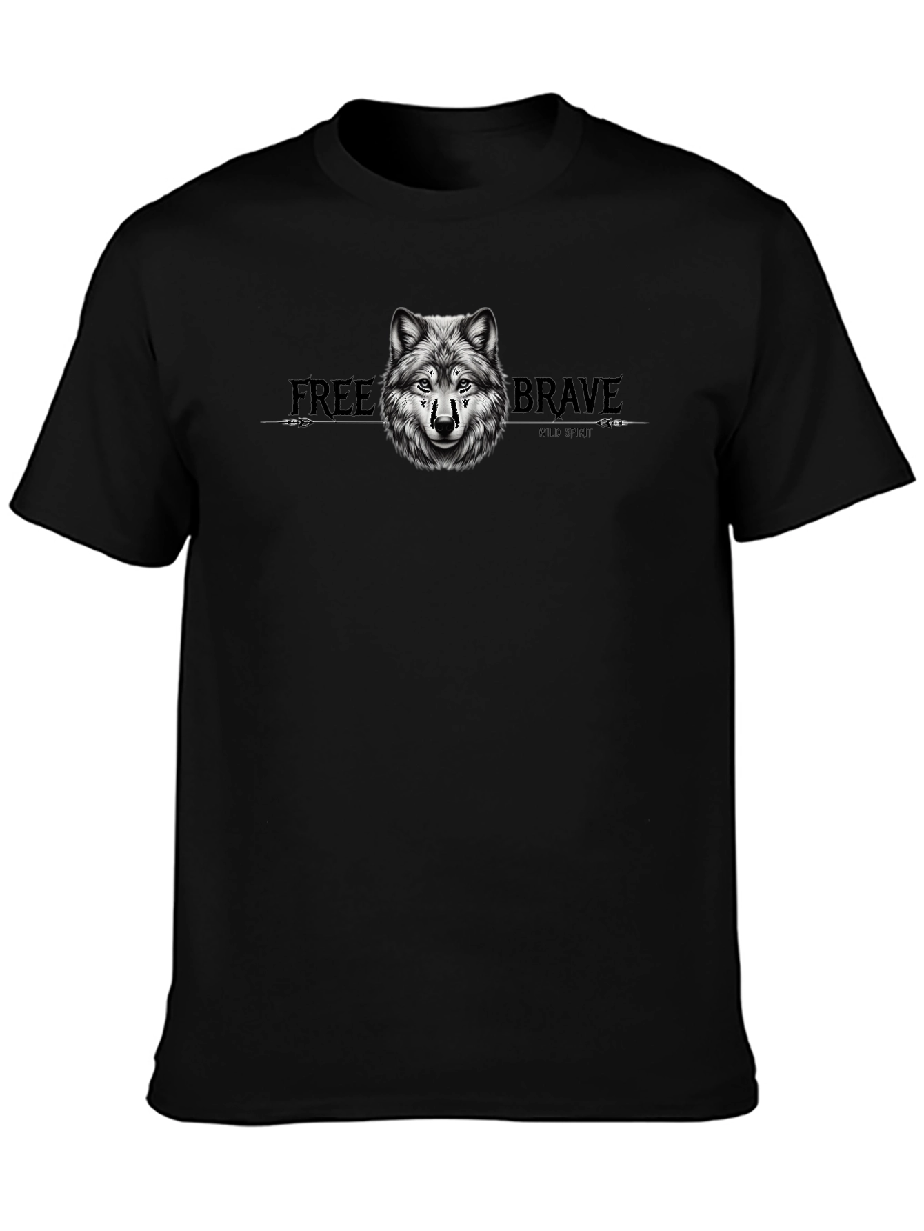 Wolf Graphic Tee - Free & Brave T-Shirt