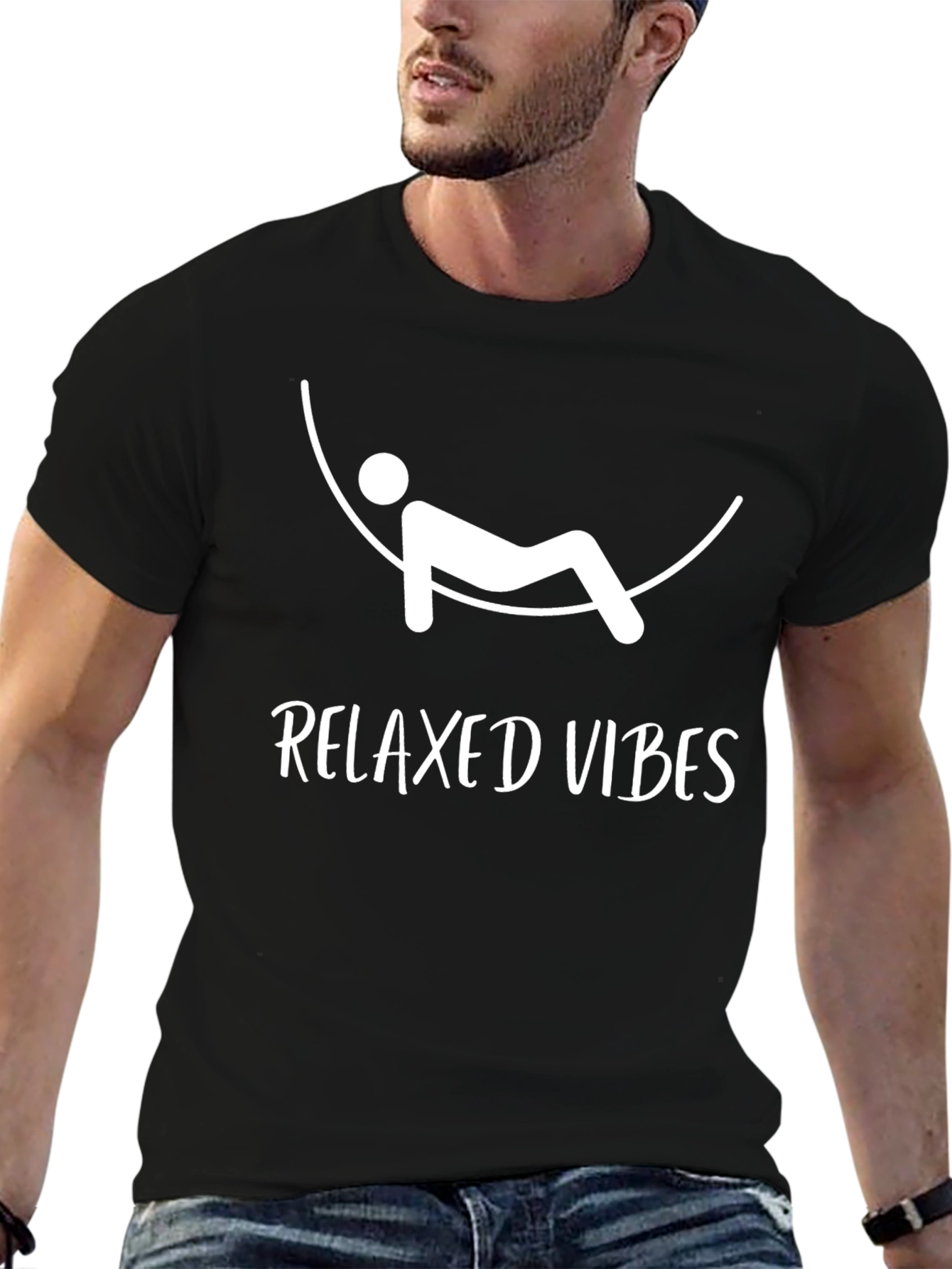 Relaxed Vibes Graphic Tee - Casual Comfort