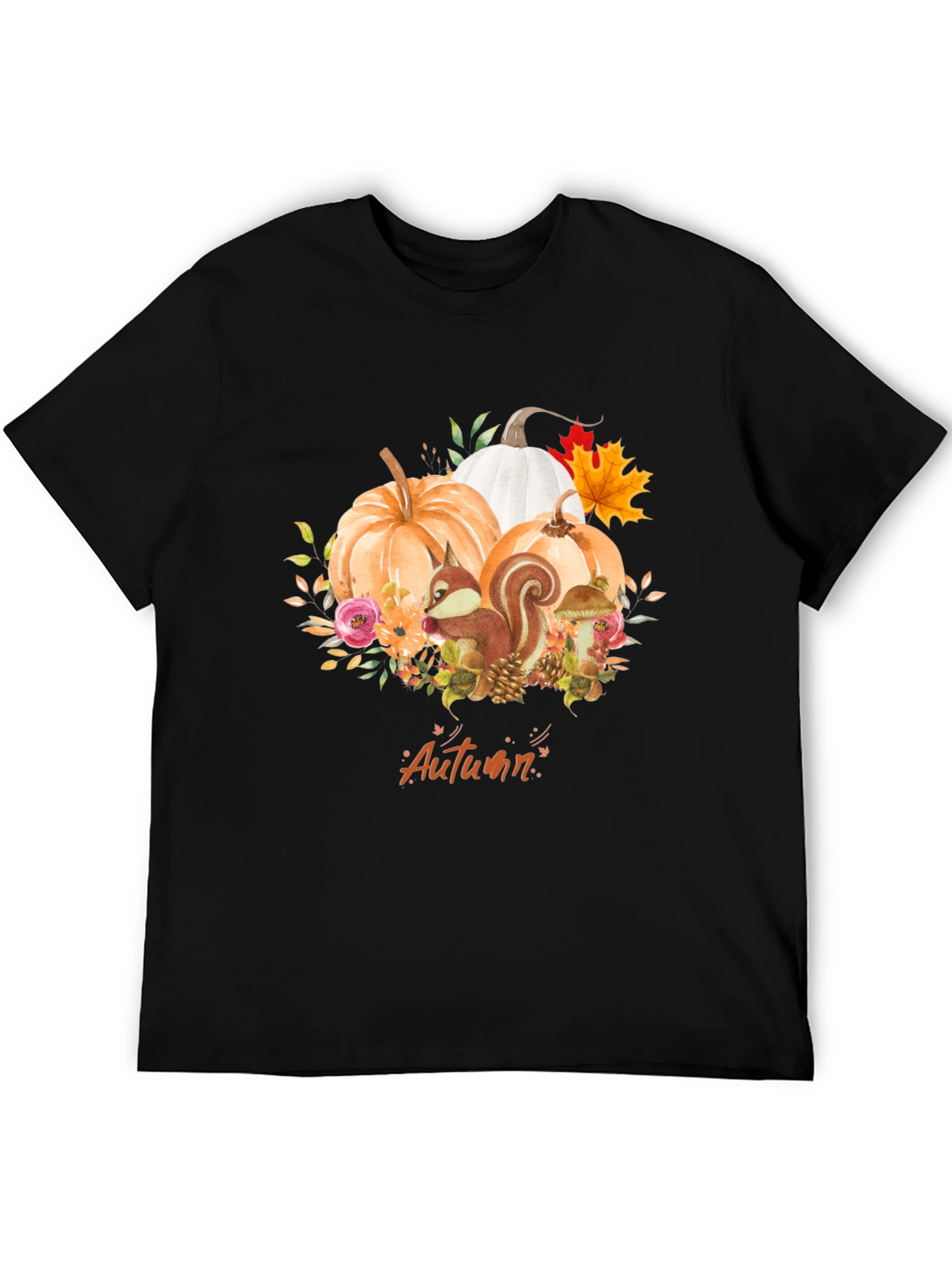 Autumn Squirrel Graphic Tee