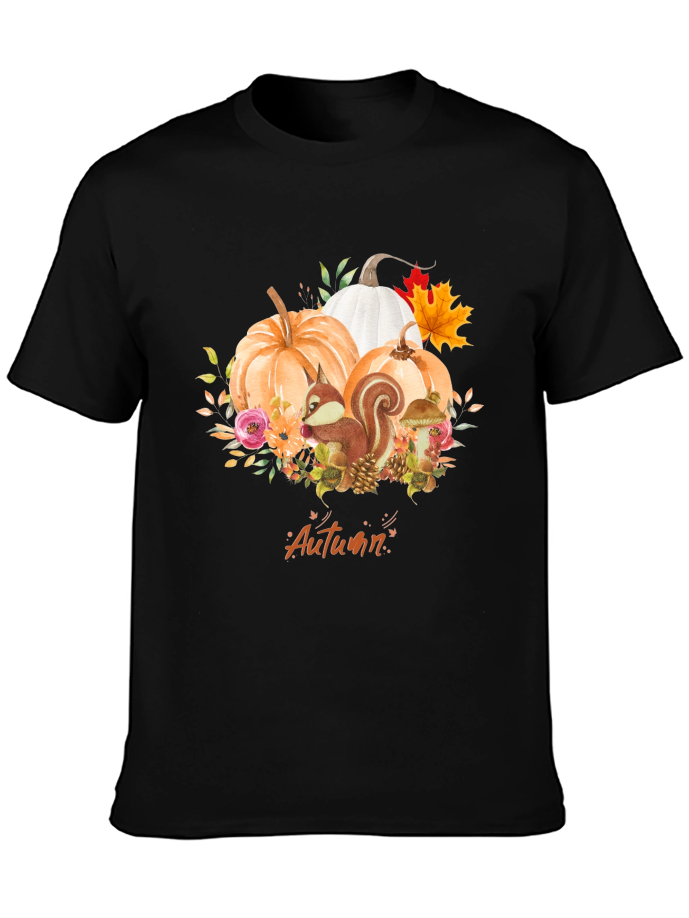 Autumn Squirrel Graphic Tee
