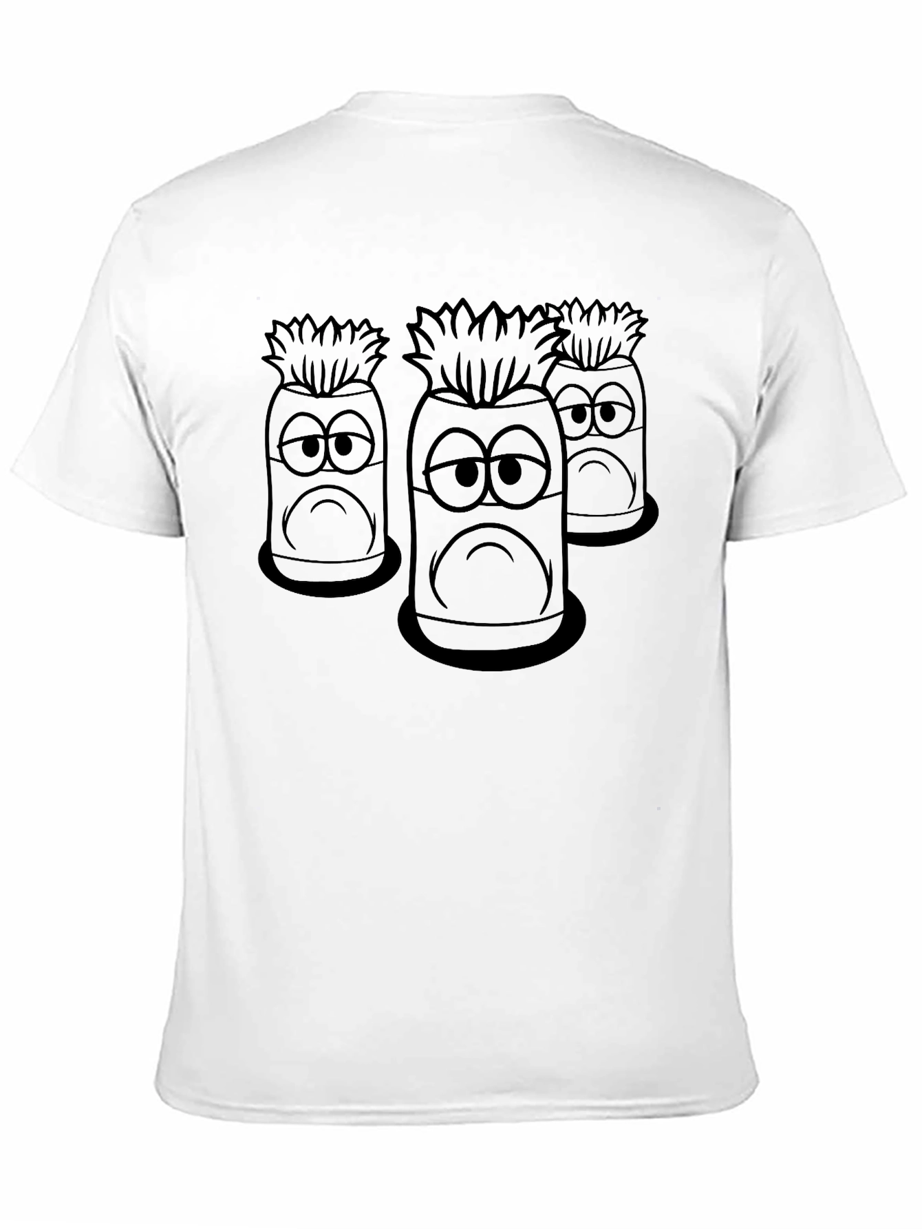 Sad Pineapple Graphic Tee - Black Cotton T-Shirt