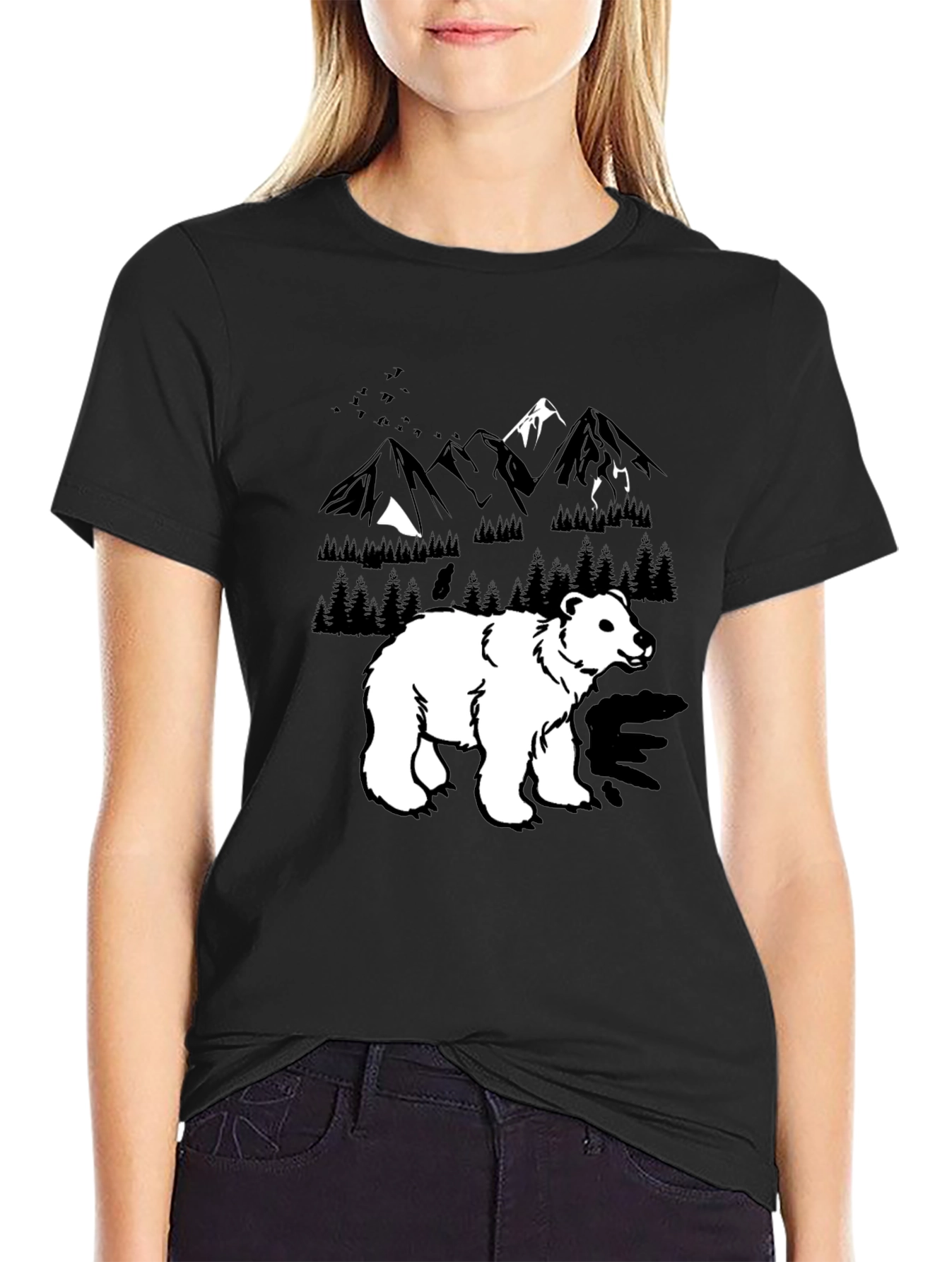 Bear Mountain Graphic Tee - Black
