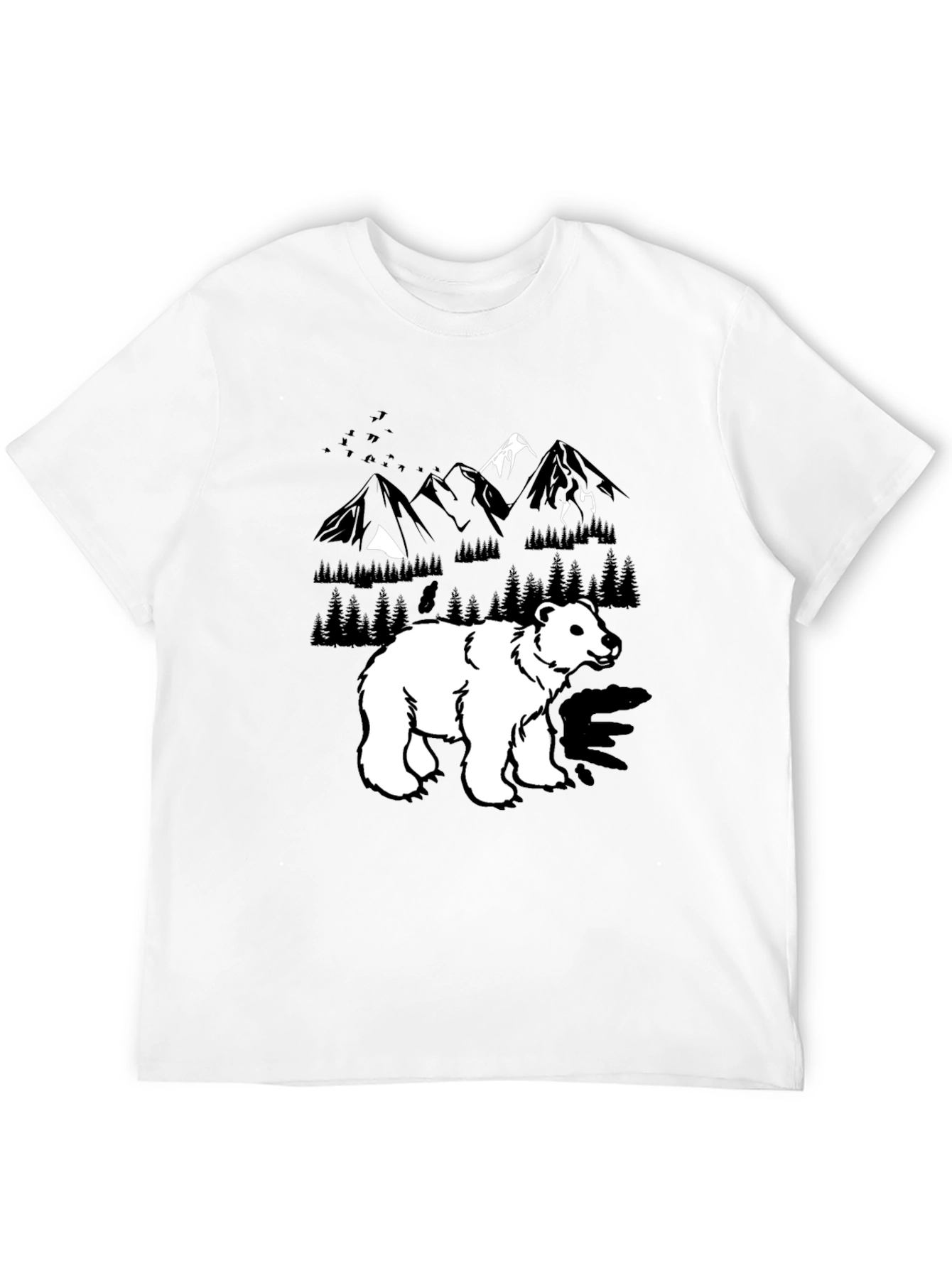 Bear Mountain Graphic Tee - Black