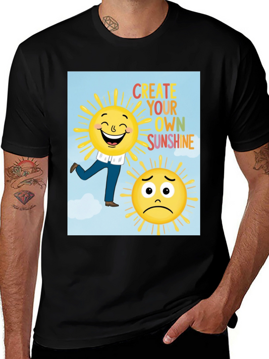 Cheerful Graphic T-Shirt: Create Your Own Sunshine Tee