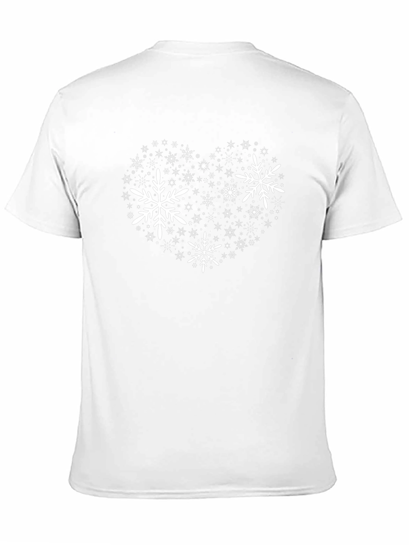Snowflake Heart Graphic T-Shirt - Holiday Cheer
