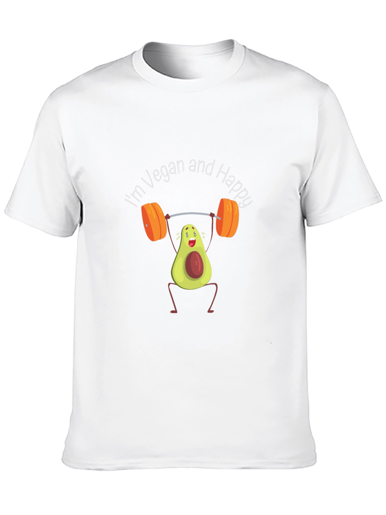 Vegan Avocado Weightlifting T-Shirt