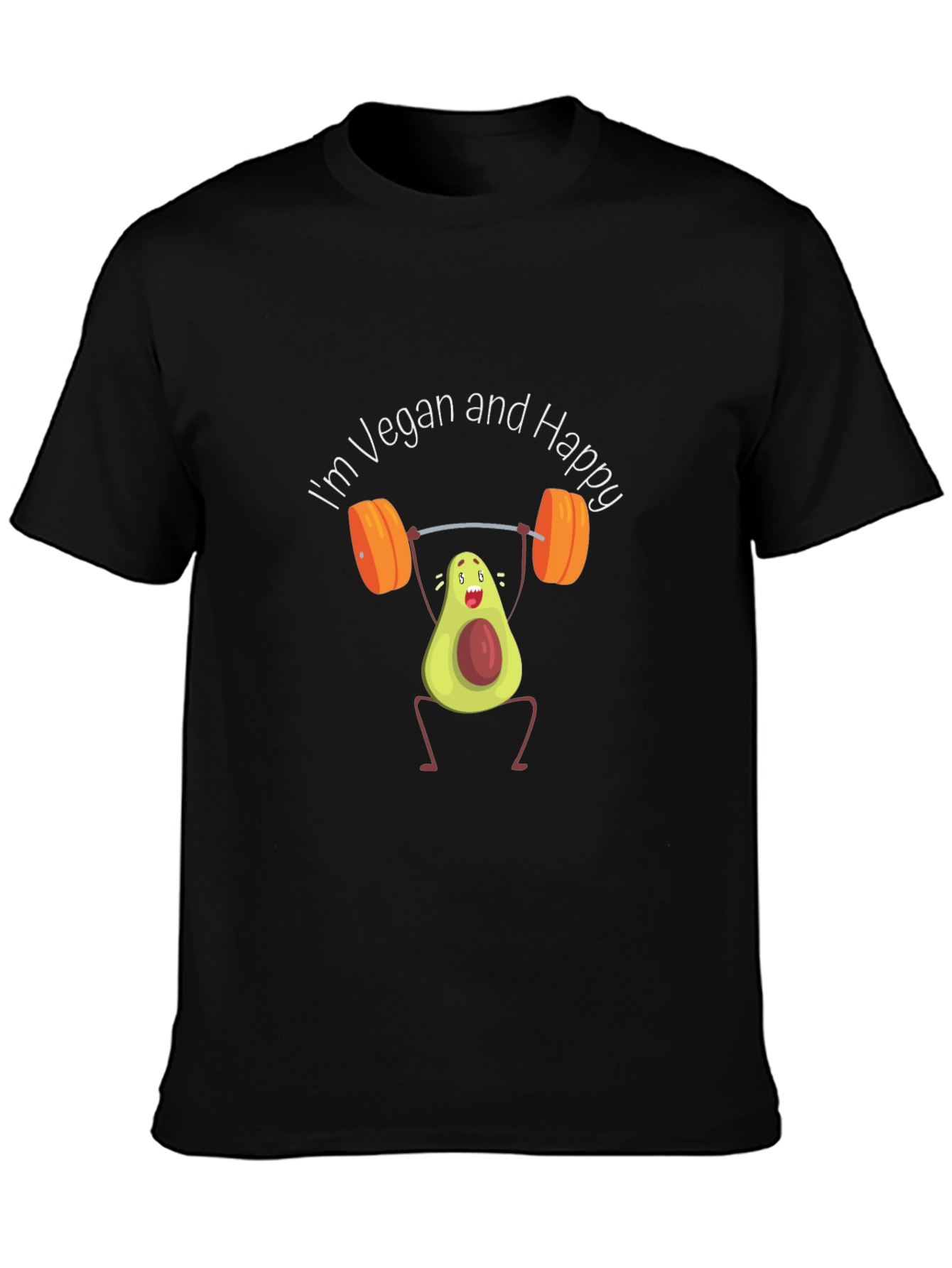 Vegan Avocado Weightlifting T-Shirt