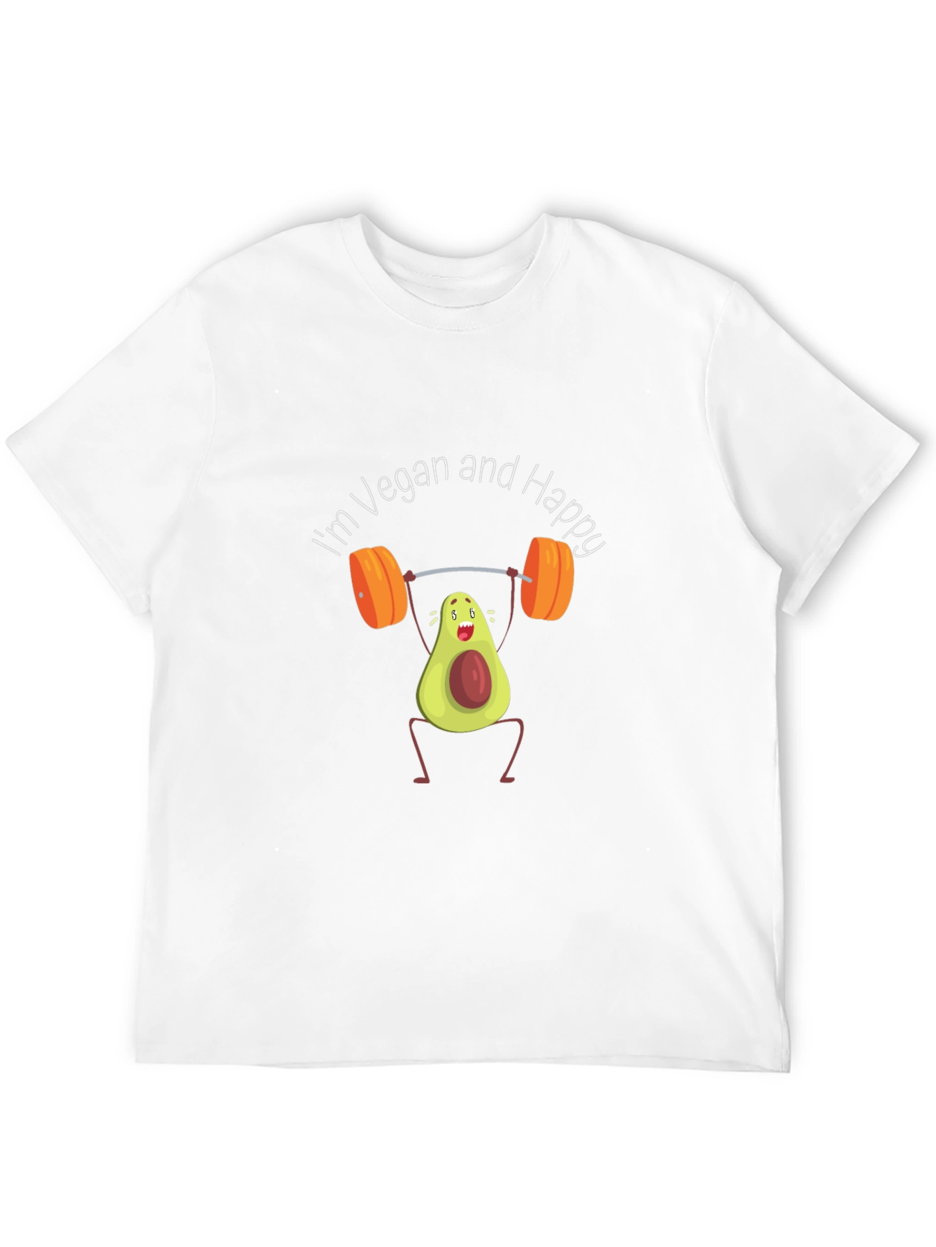 Vegan Avocado Weightlifting T-Shirt