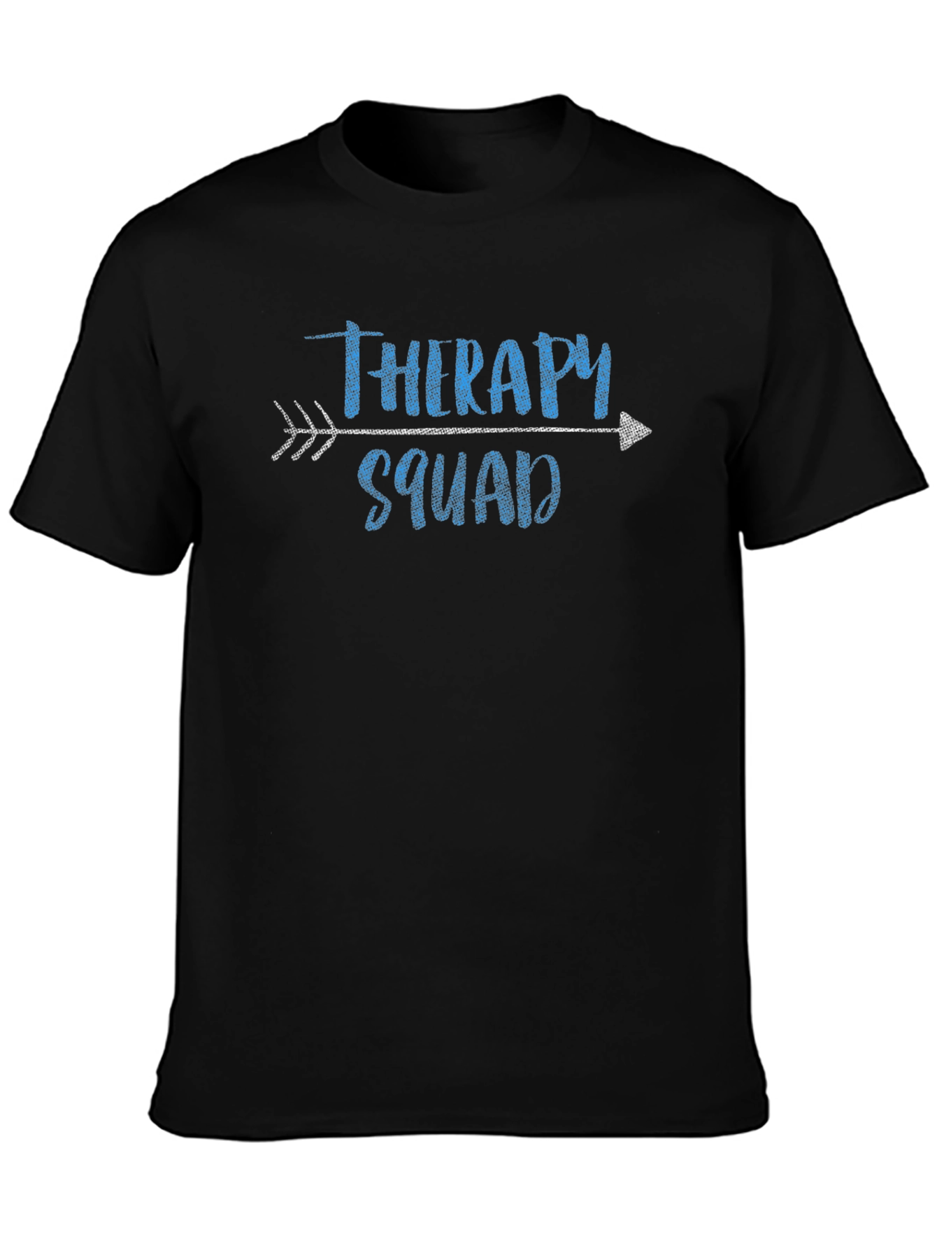 Therapy Squad Arrow T-Shirt - Black Crew Neck Tee