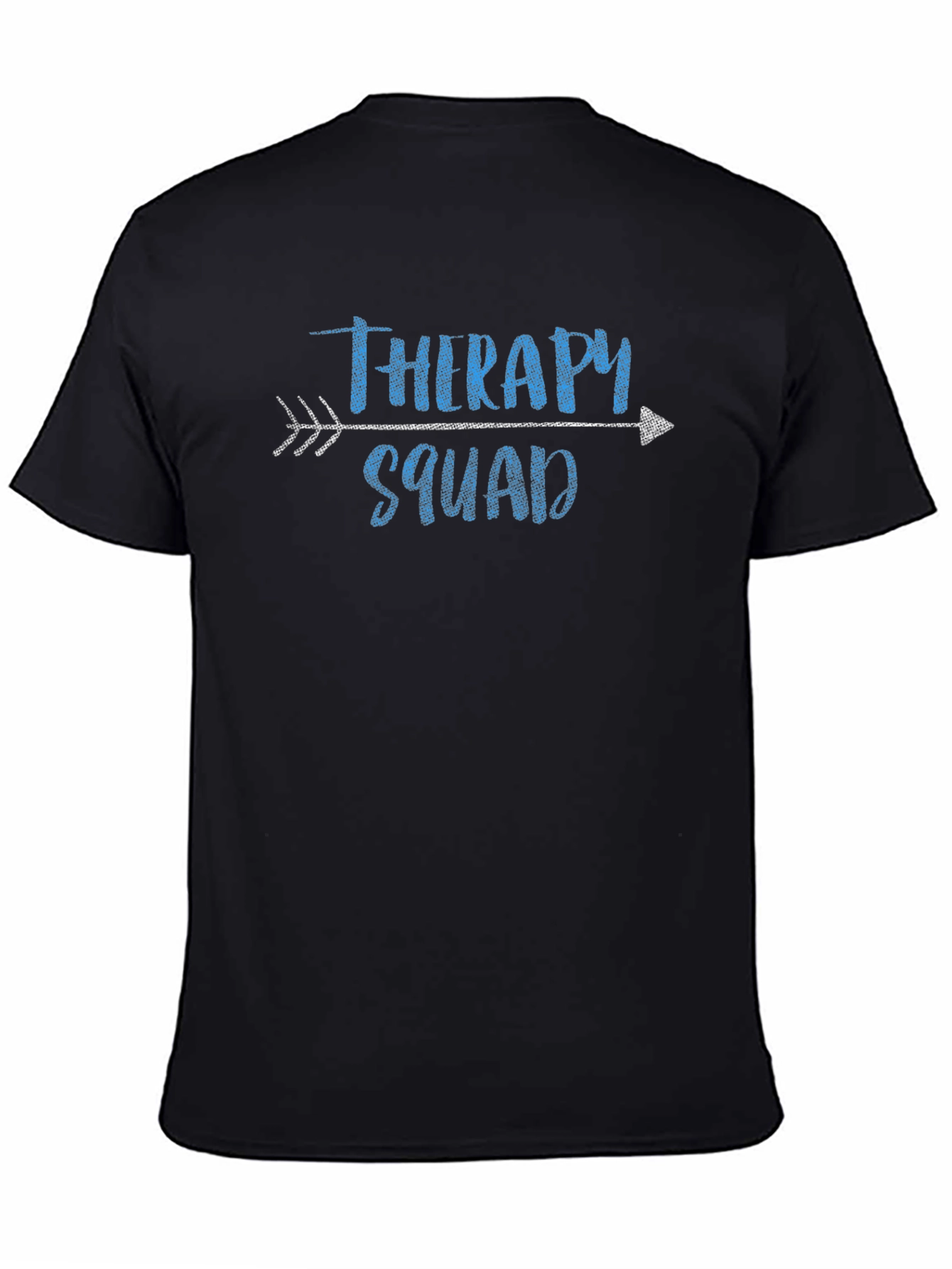 Therapy Squad Arrow T-Shirt - Black Crew Neck Tee