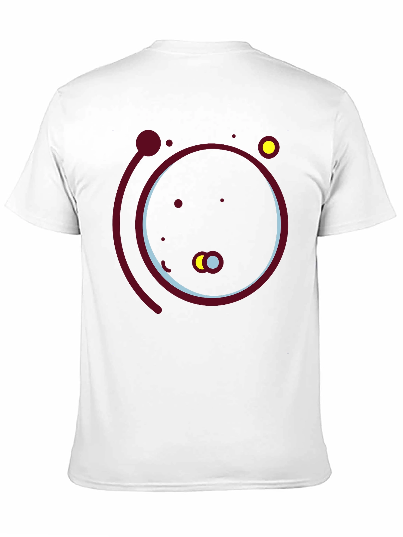 Abstract Solar System Graphic Tee - Black