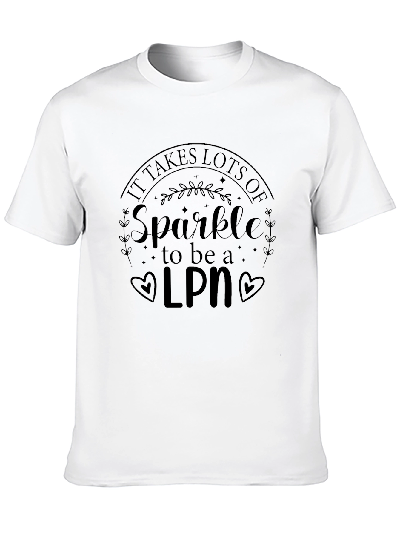 Sparkle LPN Black T-Shirt