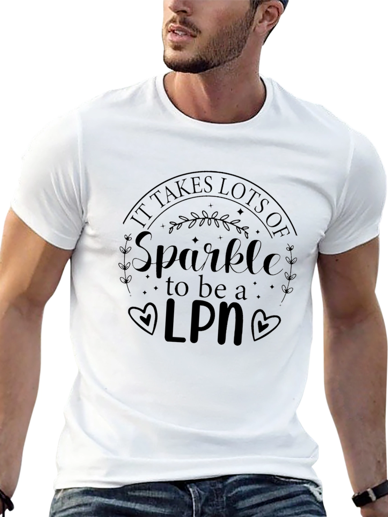 Sparkle LPN Black T-Shirt