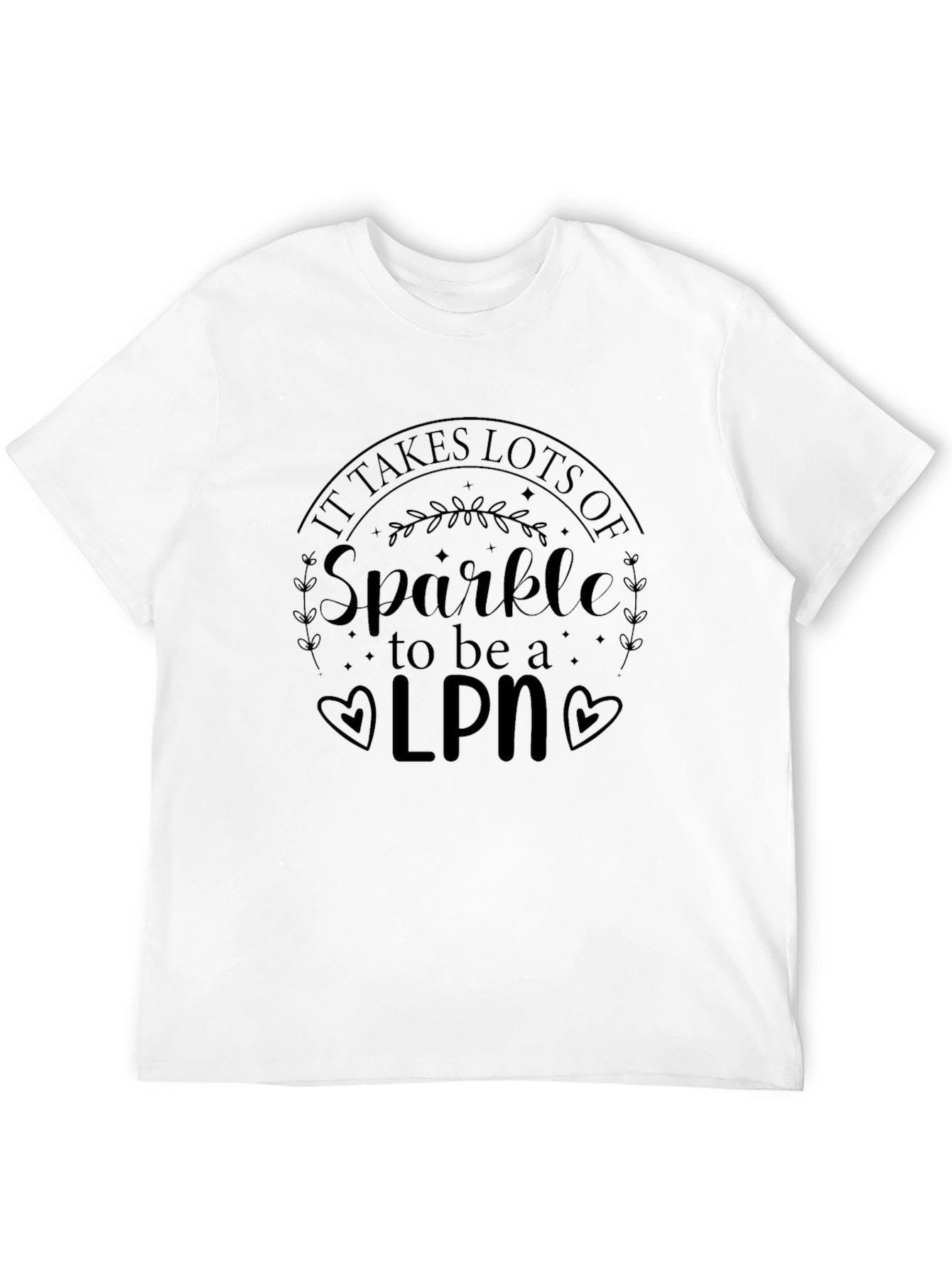 Sparkle LPN Black T-Shirt