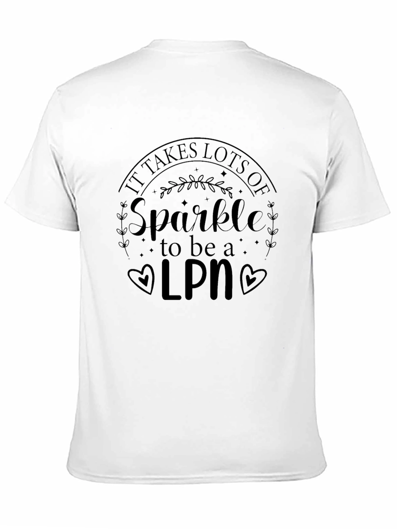 Sparkle LPN Black T-Shirt