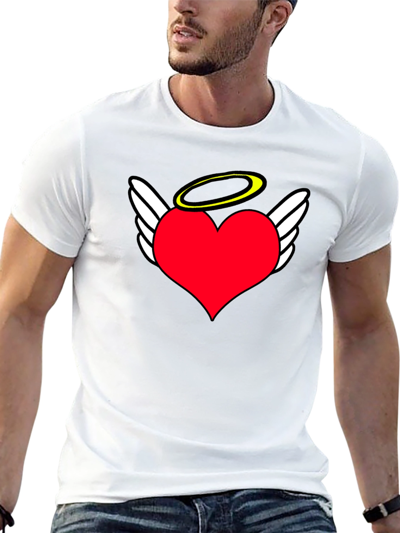 Angel Heart T-Shirt - Heavenly Love Design