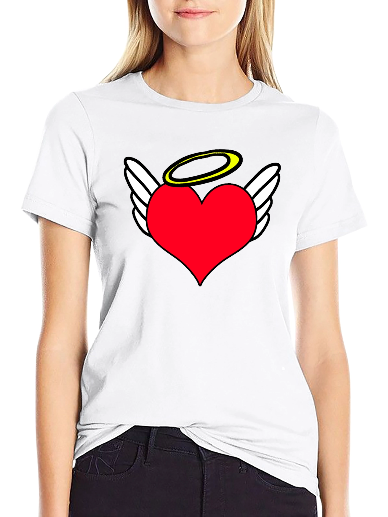 Angel Heart T-Shirt - Heavenly Love Design