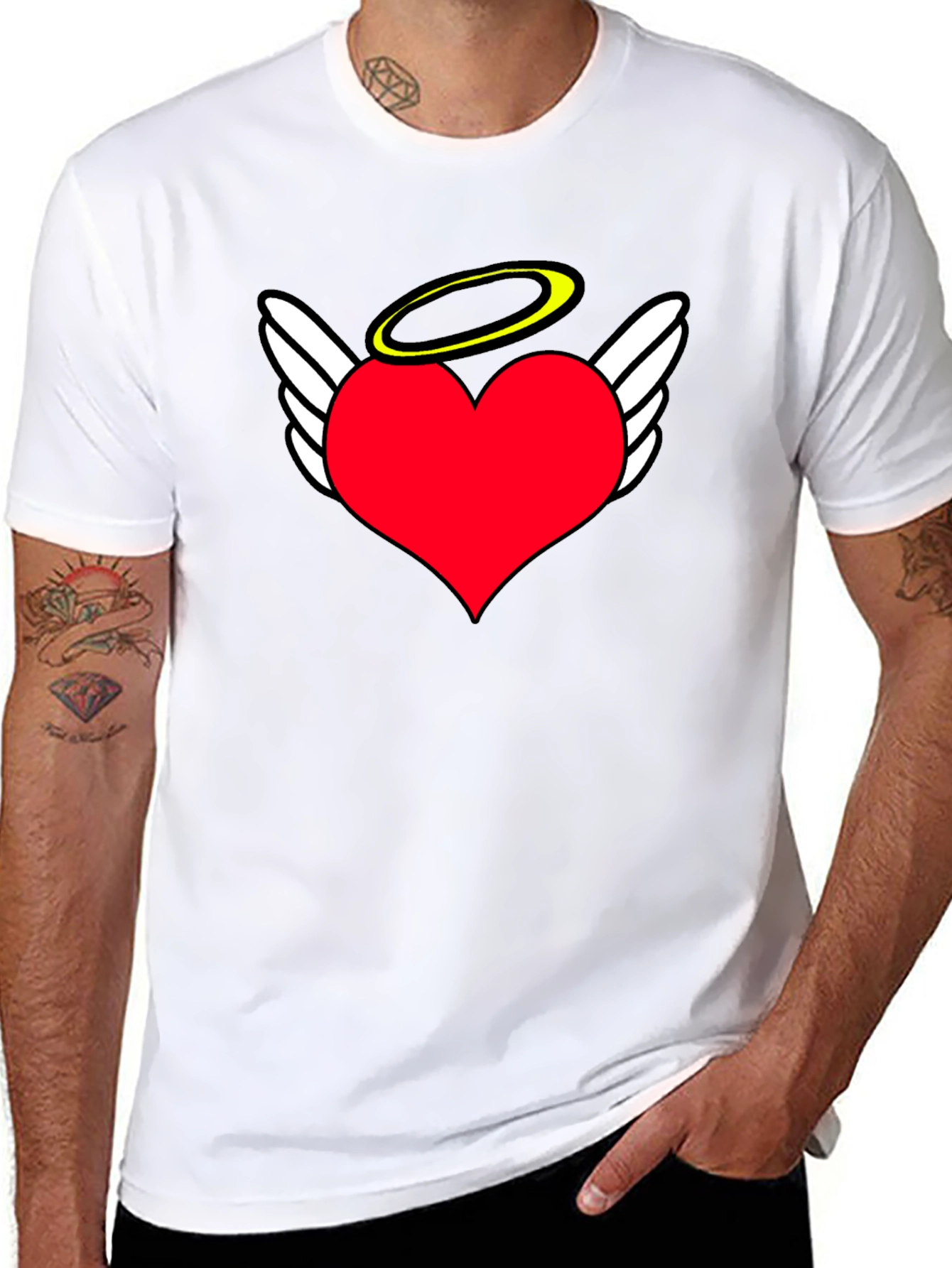 Angel Heart T-Shirt - Heavenly Love Design