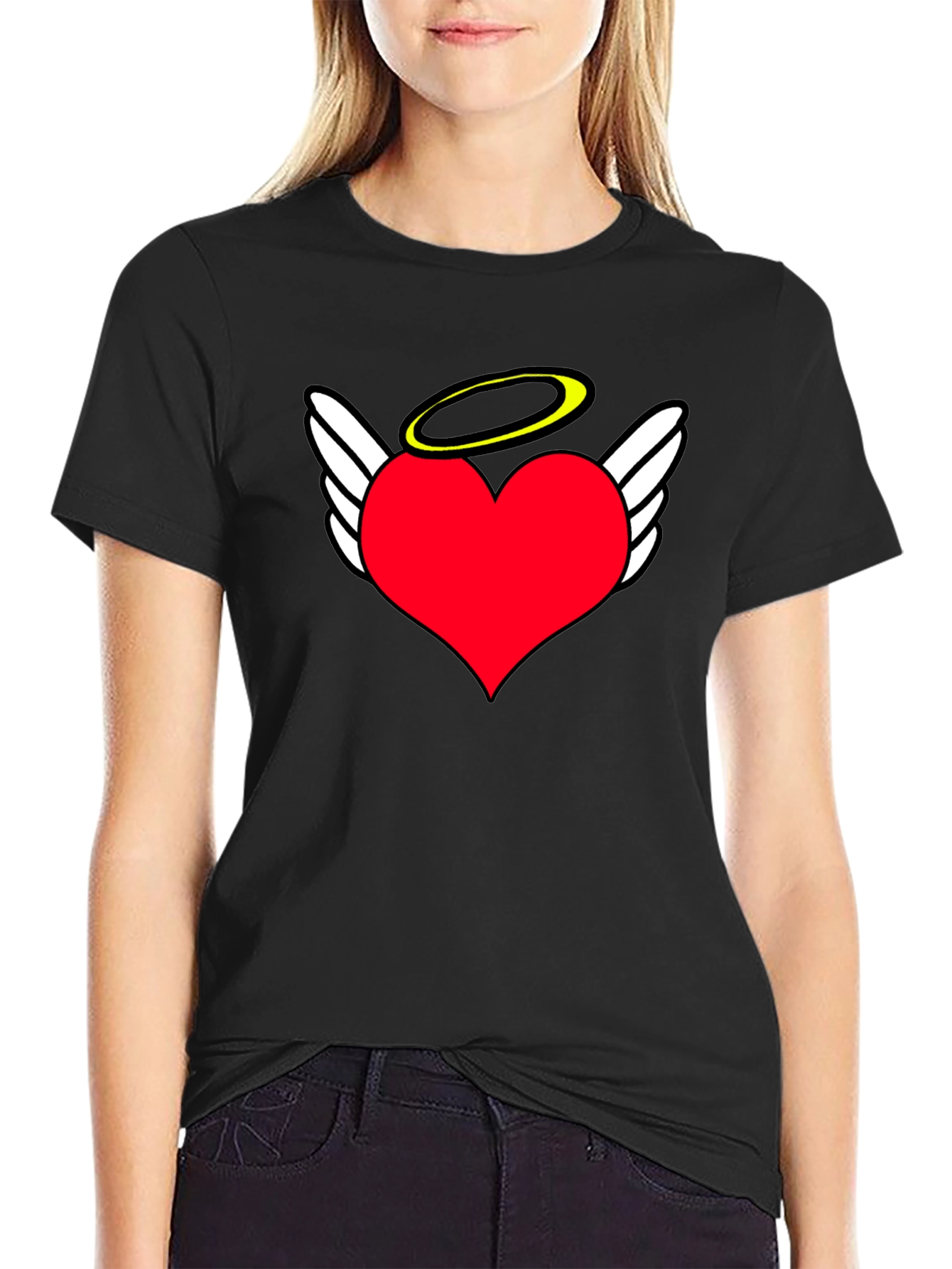 Angel Heart T-Shirt - Heavenly Love Design