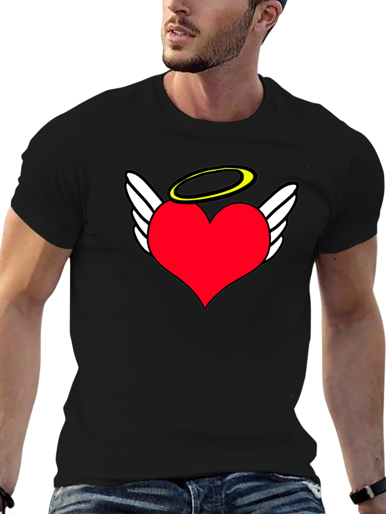 Angel Heart T-Shirt - Heavenly Love Design