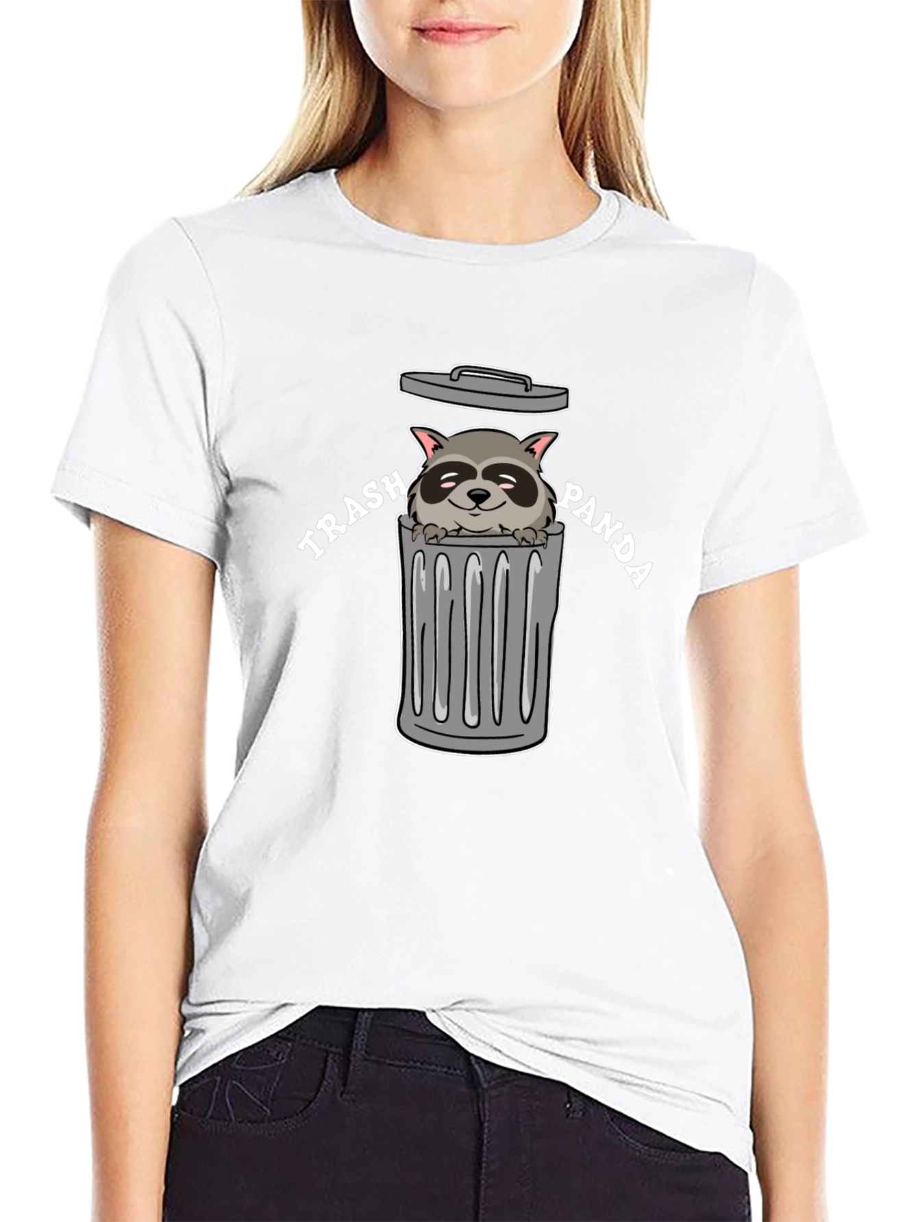 Trash Panda T-Shirt: Cute Raccoon in Can Tee