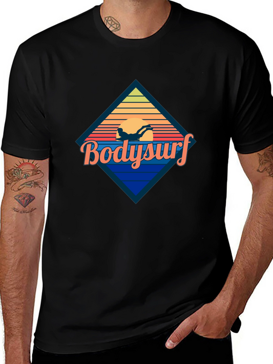 Bodysurf Retro Graphic Tee - Black