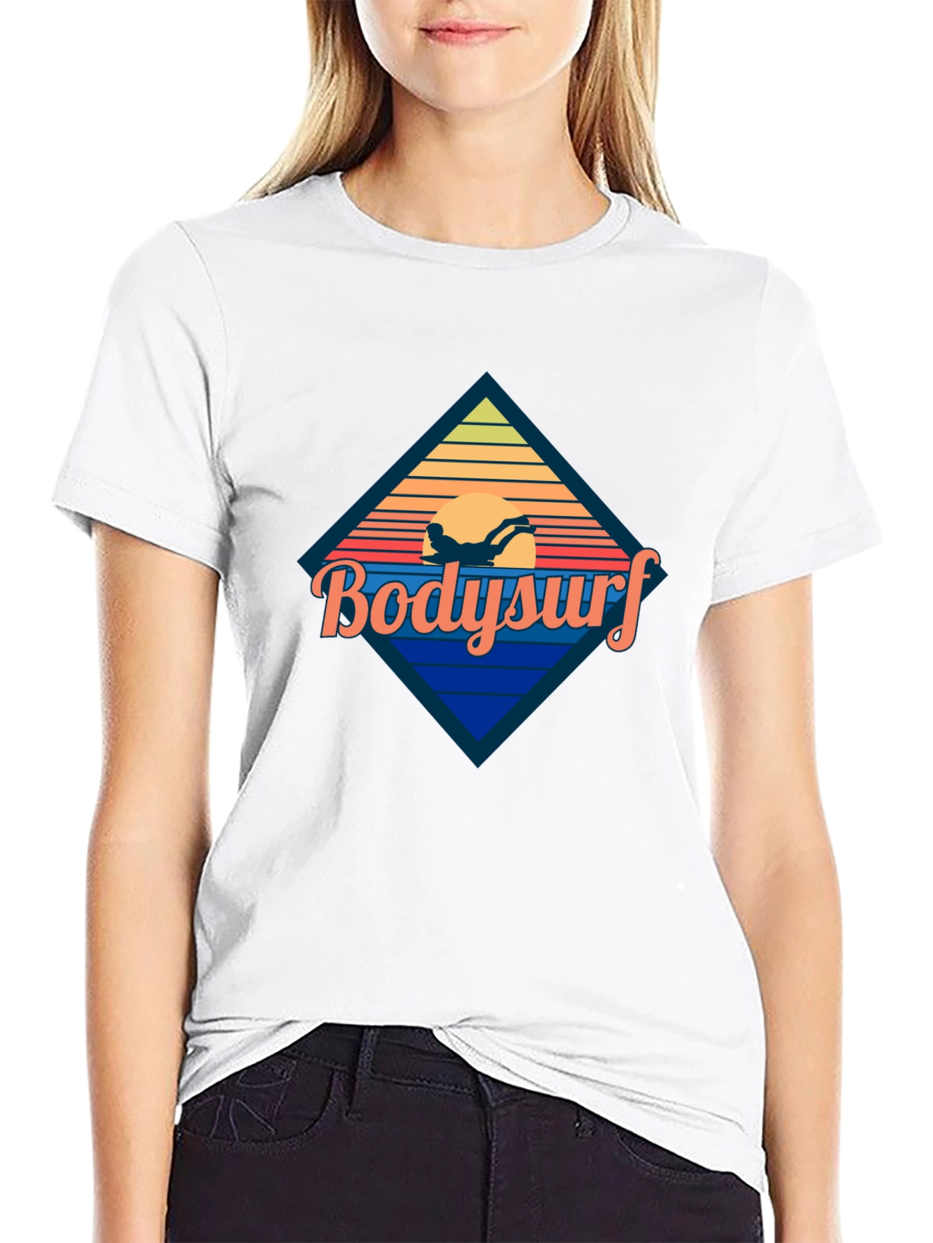 Bodysurf Retro Graphic Tee - Black