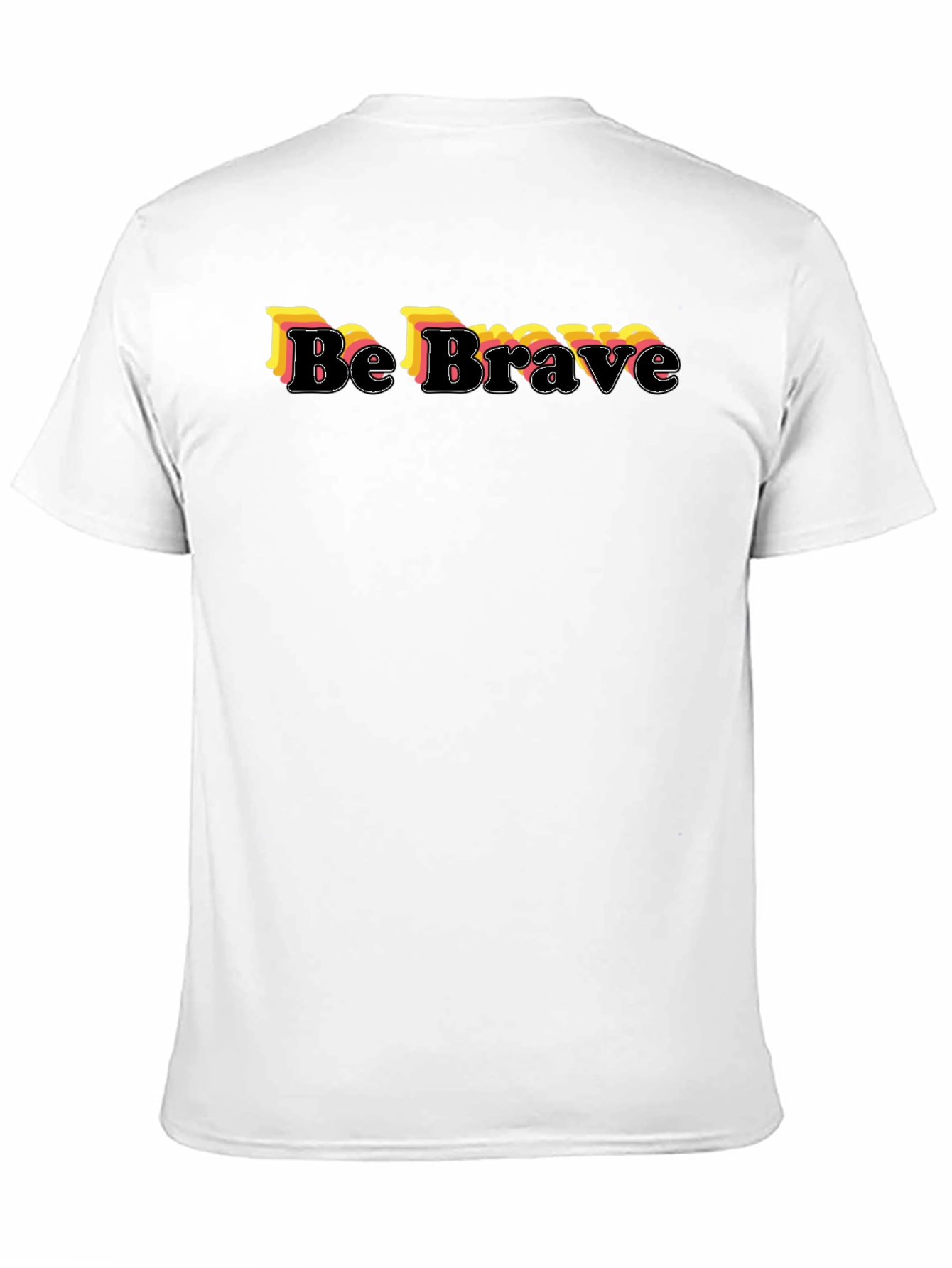 Be Brave Graphic Print Black T-Shirt