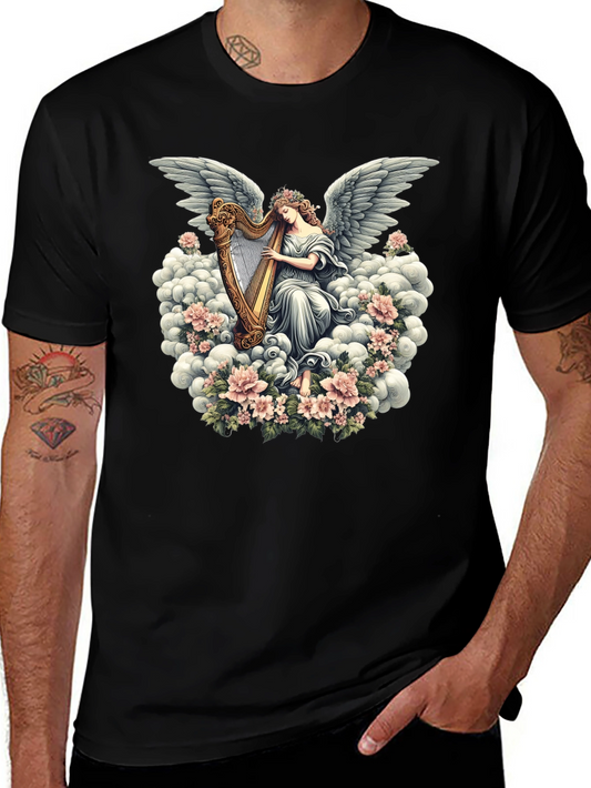 Angel Harp T-Shirt - Heavenly Music Design
