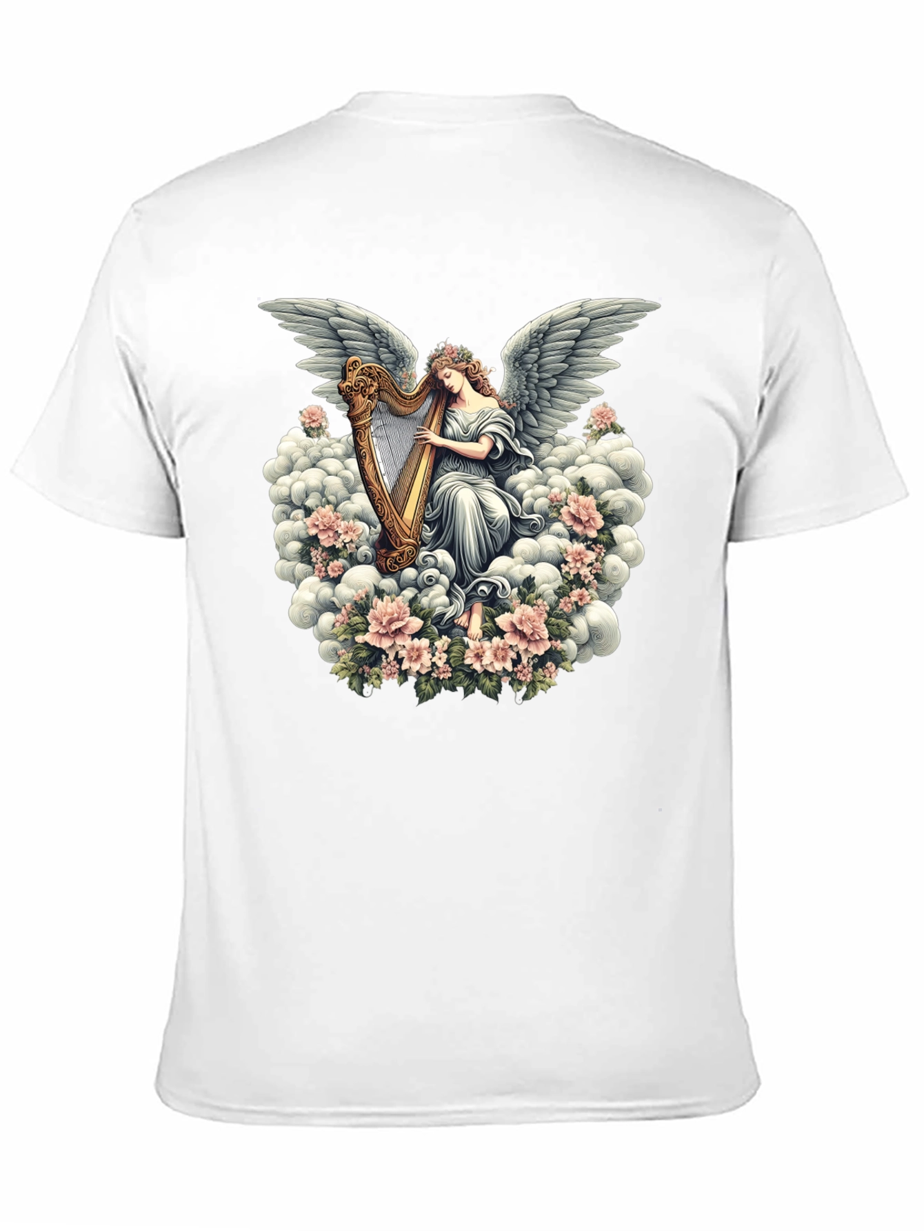 Angel Harp T-Shirt - Heavenly Music Design