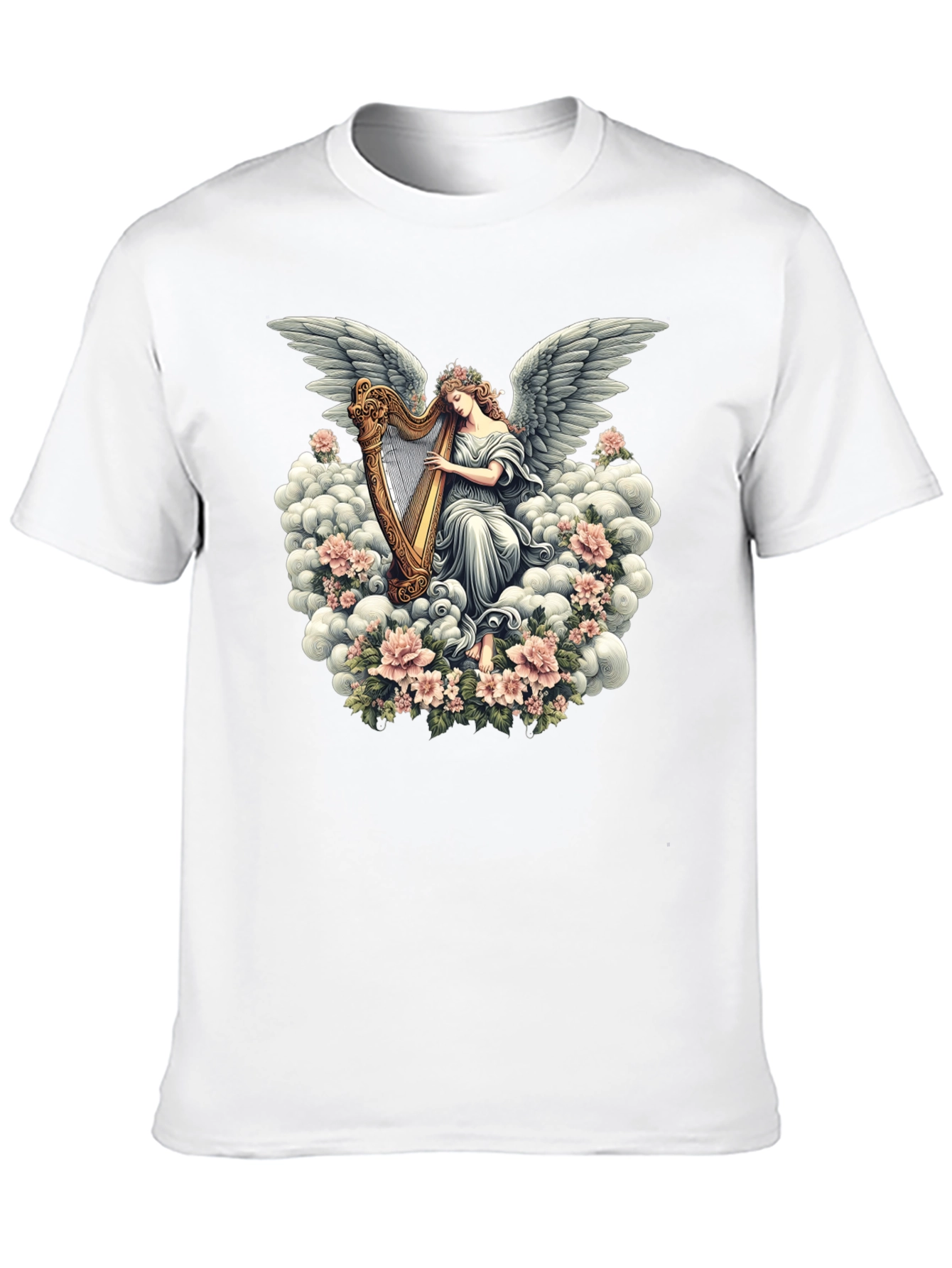 Angel Harp T-Shirt - Heavenly Music Design