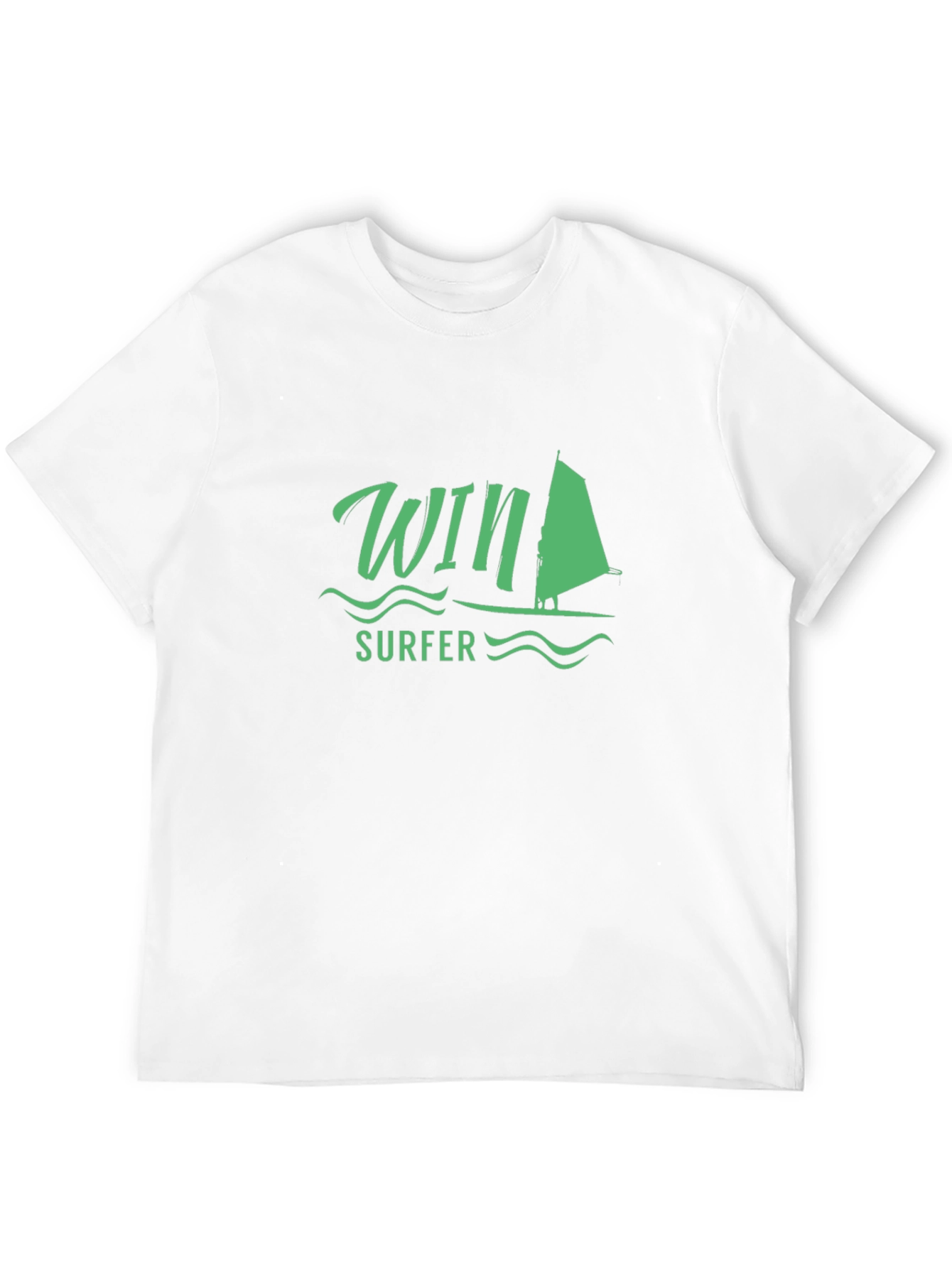 Win Surfer T-Shirt - Black Casual Tee